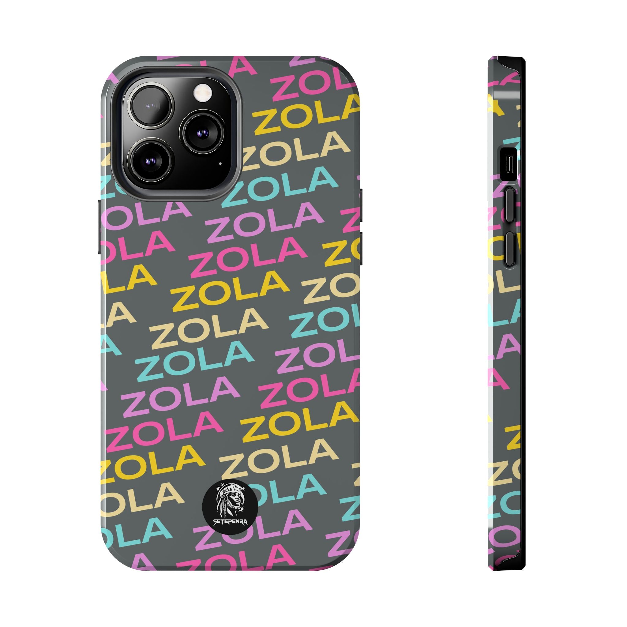 Zola Tough Phone Case (For iPhone, Galaxy & More) - Dark Grey SETEPENRA Phone Case.