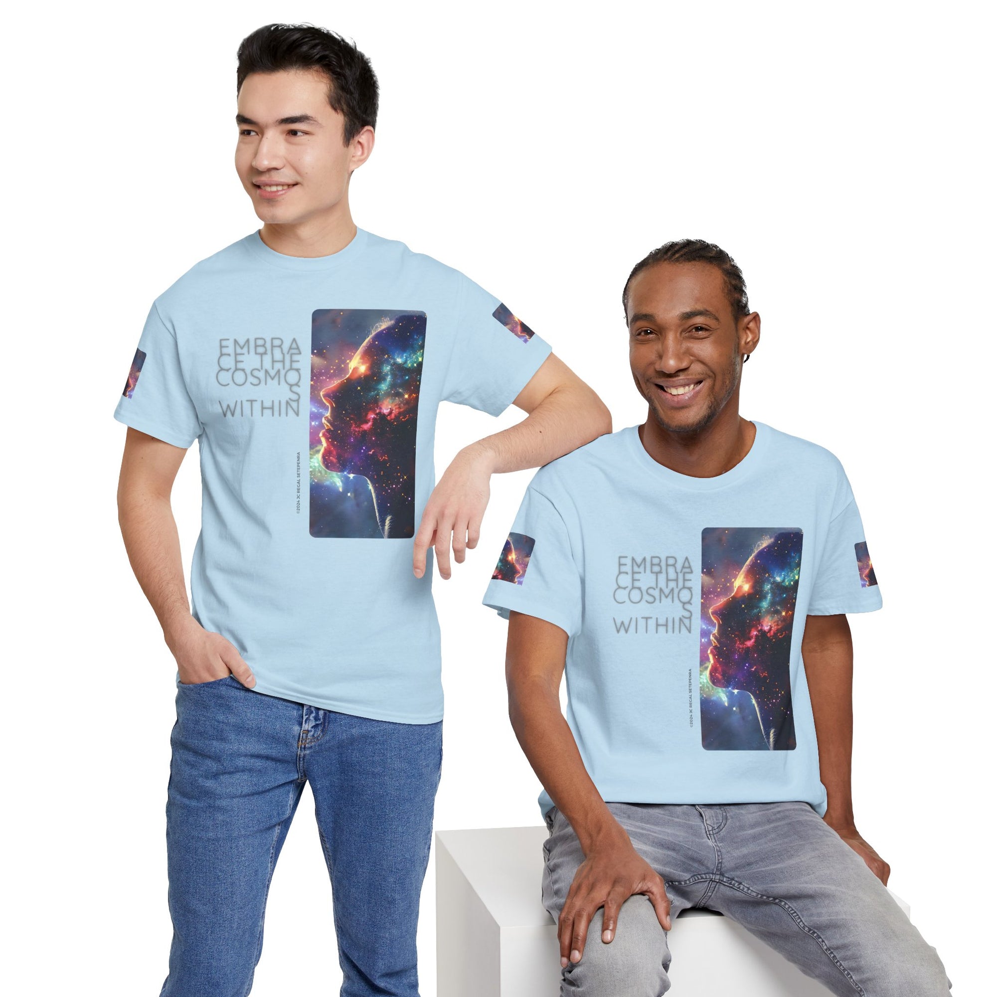 Embrace The Cosmos Within Unisex Heavy Cotton Tee