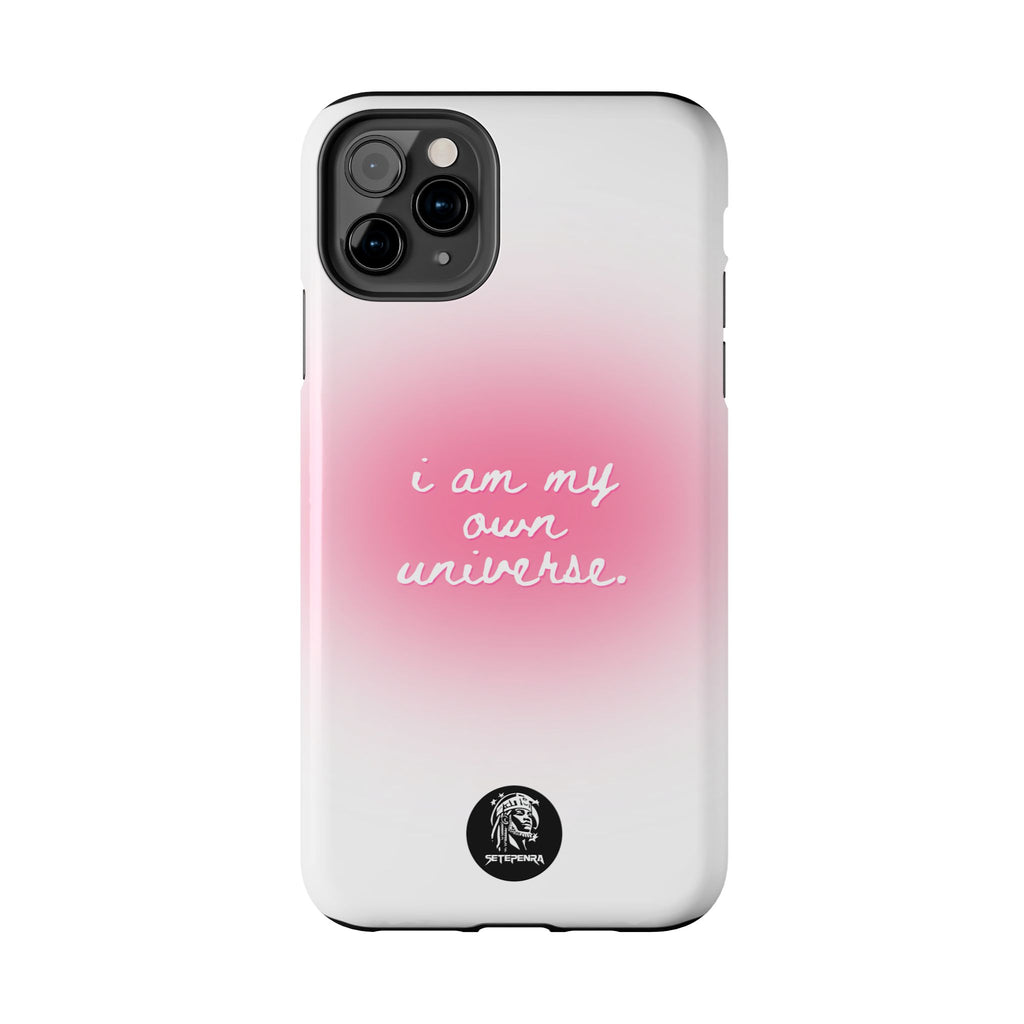 I Am My Own Universe Tough Phone Case (For iPhone, Galaxy & More) - White