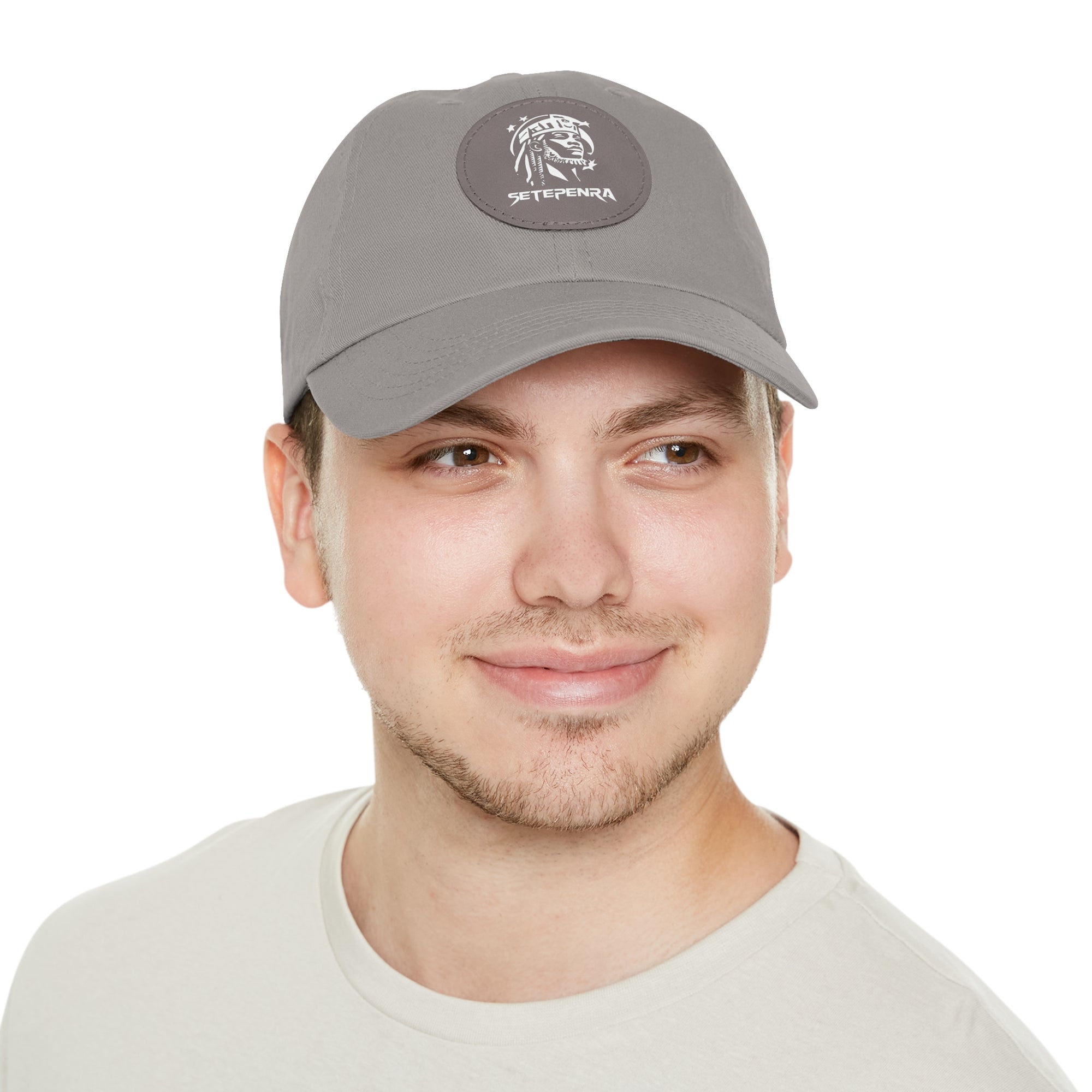 SETEPENRA Dad Hat with Leather Patch (Round)