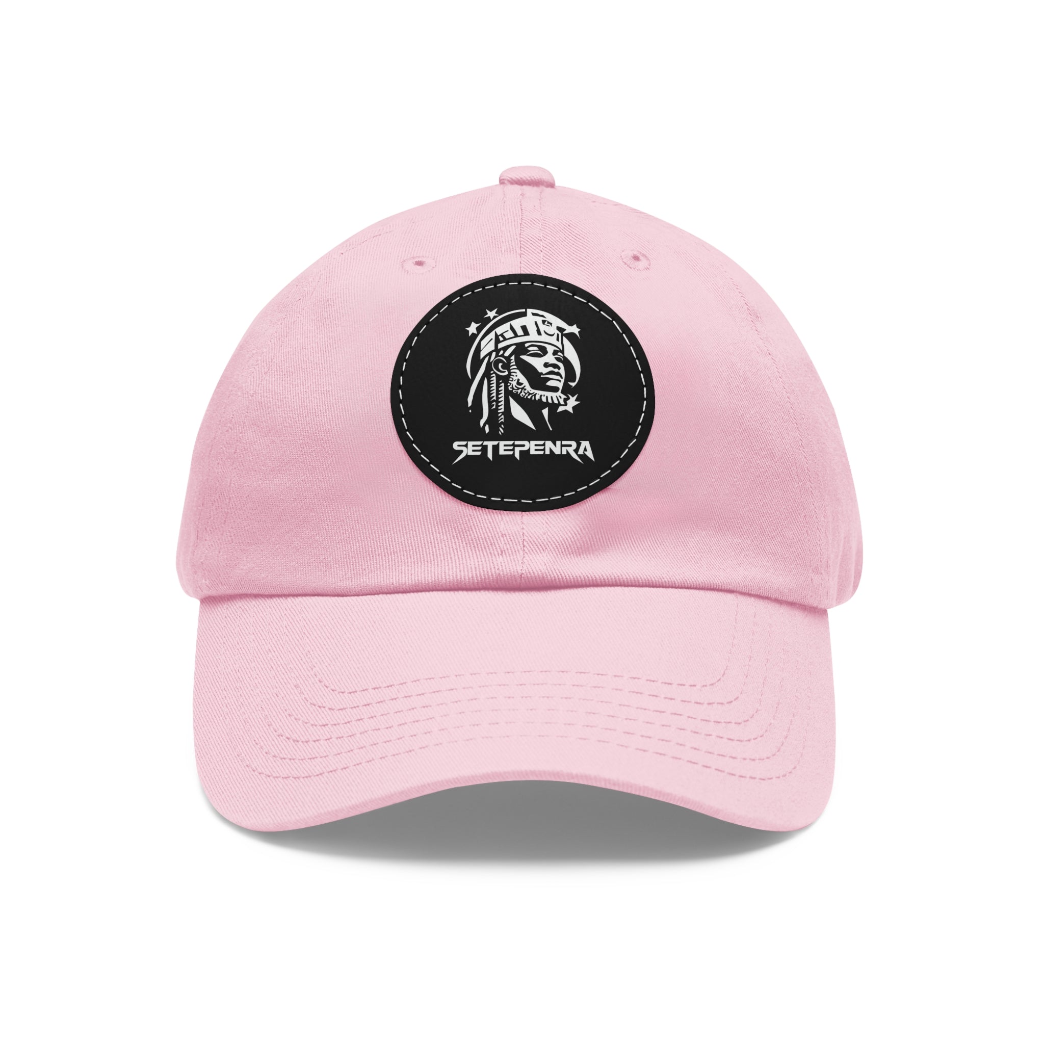 SETEPENRA Dad Hat with Leather Patch (Round) SETEPENRA Hats.