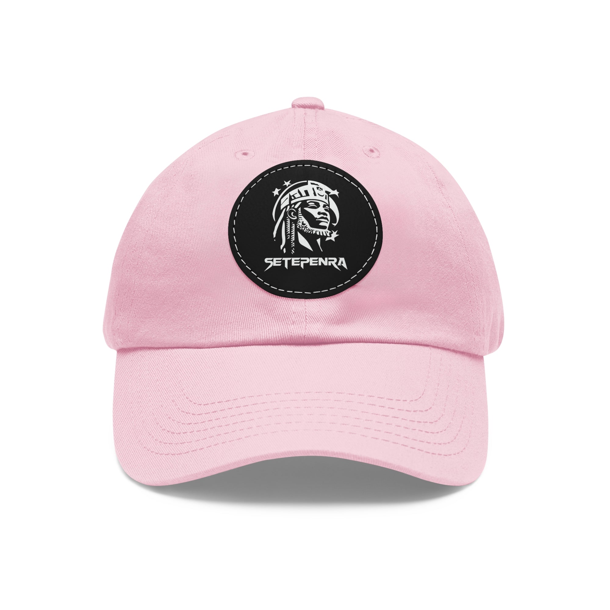 SETEPENRA Dad Hat with Leather Patch (Round) SETEPENRA Hats.