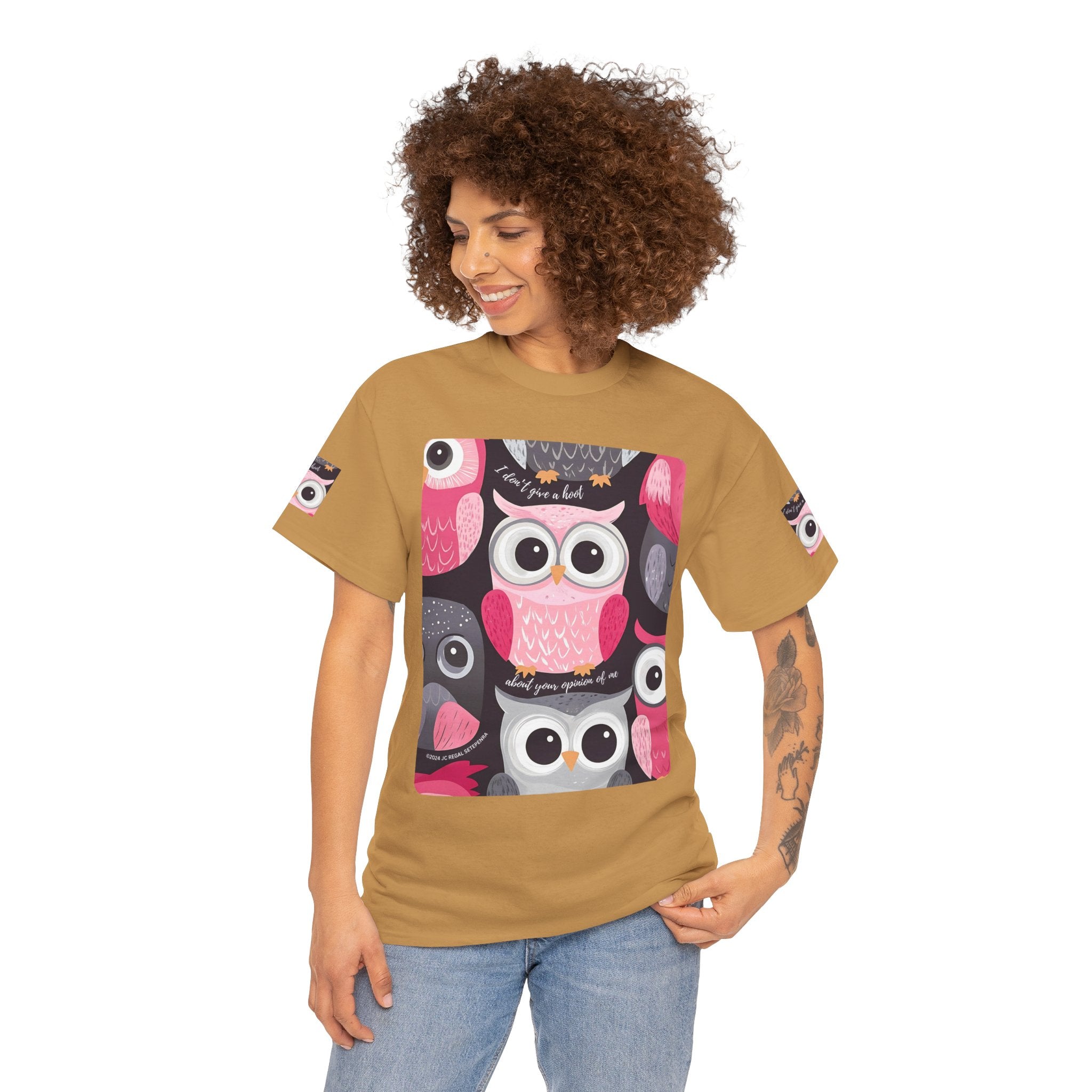 Don't Give A Hoot Unisex Heavy Cotton Tee