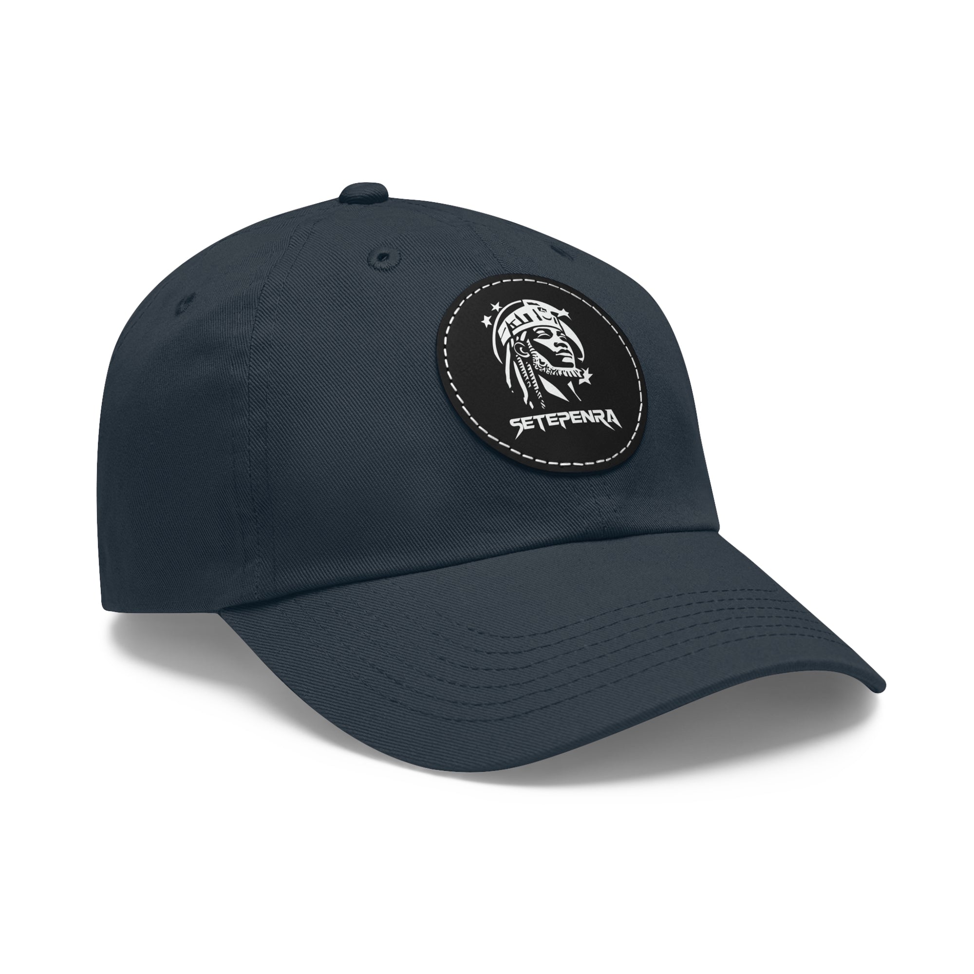 SETEPENRA Dad Hat with Leather Patch (Round)