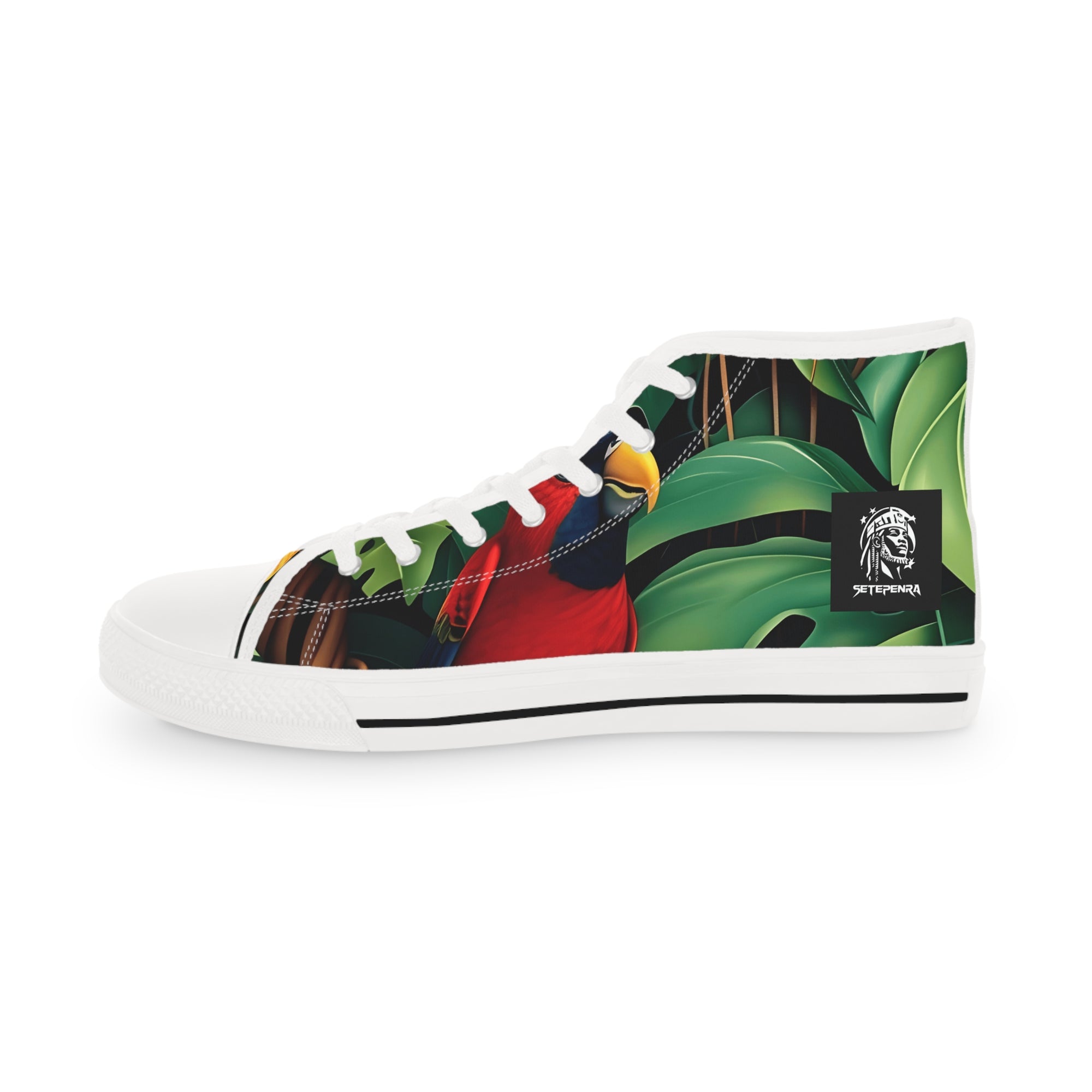 Tri-Parrot Men's High Top Sneakers SETEPENRA Shoes.
