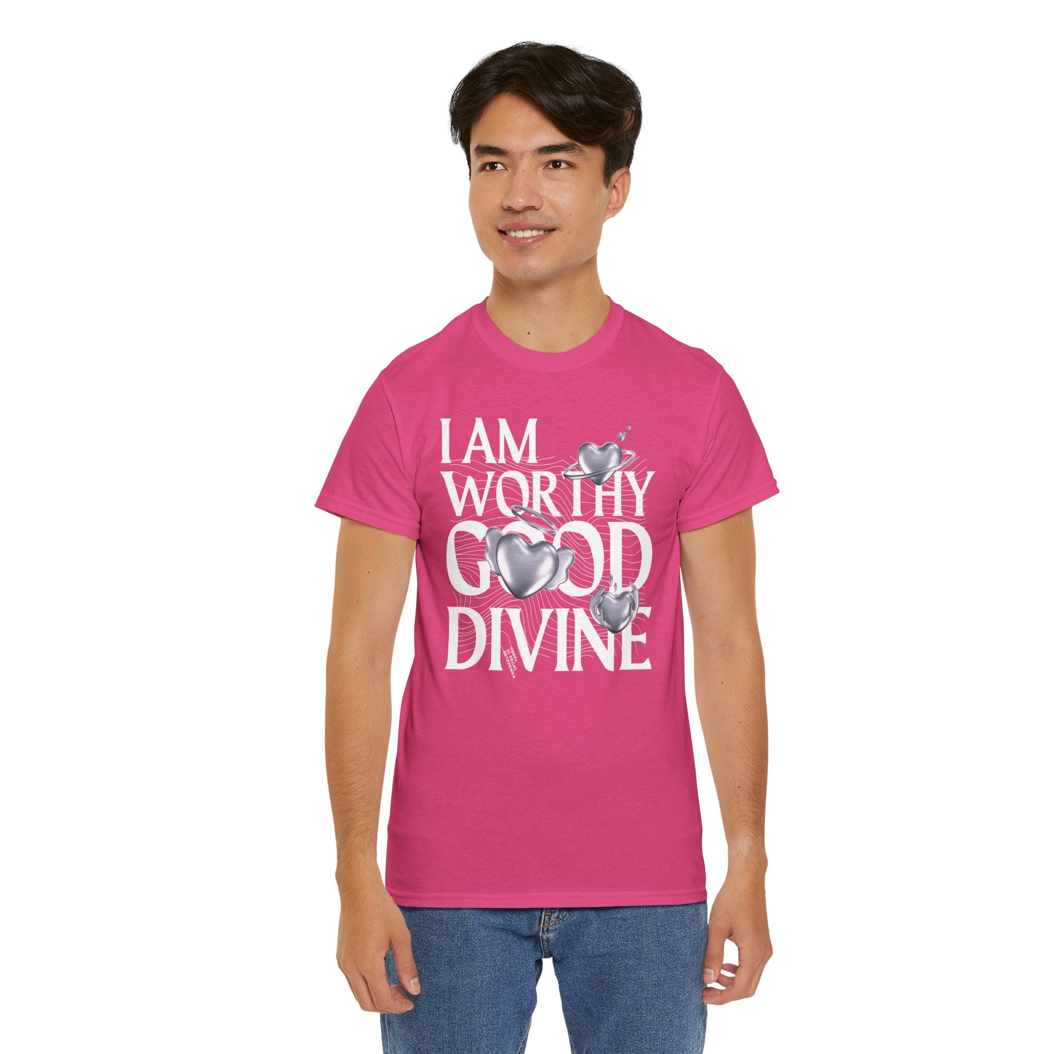 I AM WORTHY GOOD DIVINE Unisex Heavy Cotton Tee