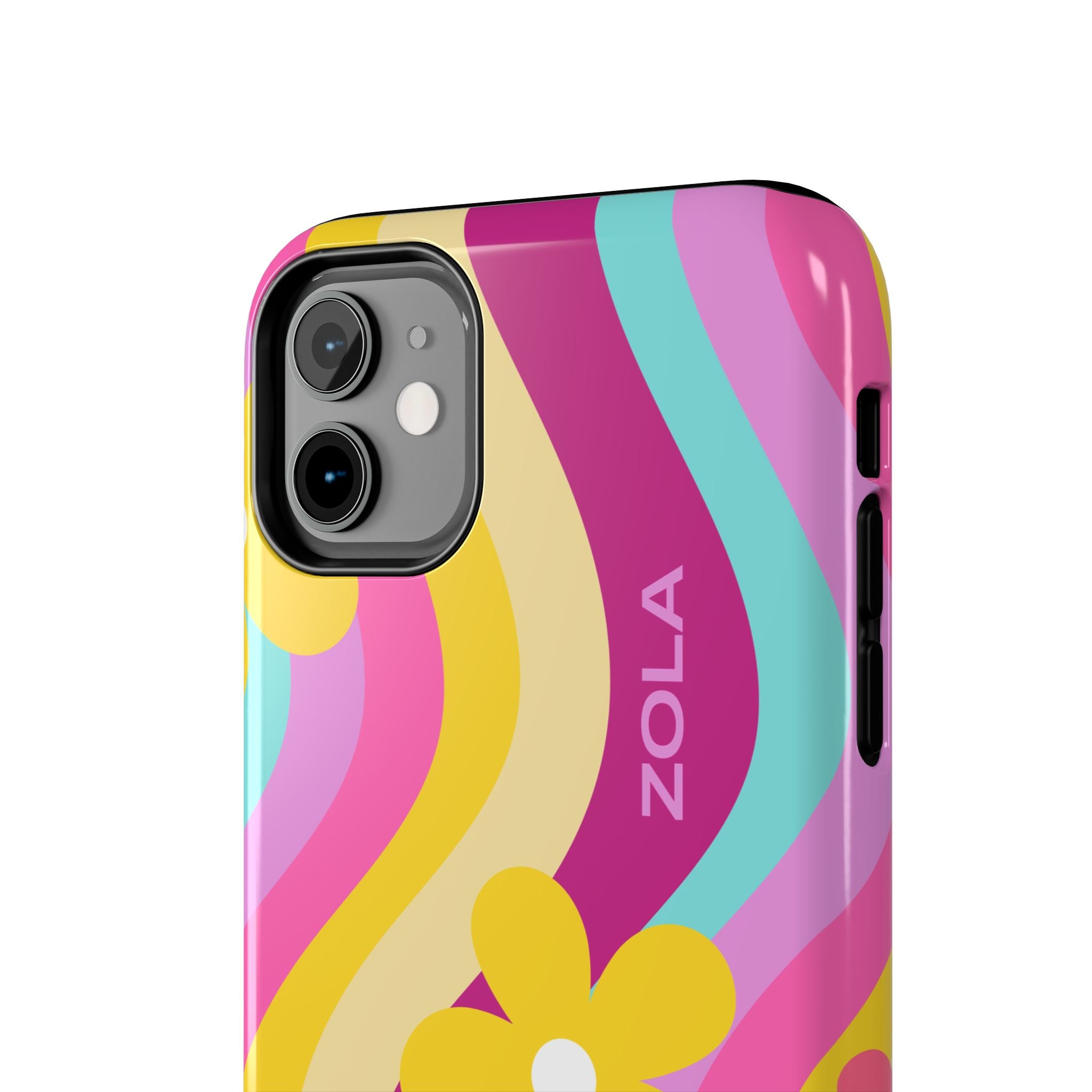 Zola Tough Phone Case (For iPhone, Galaxy & More) - Pink Wave