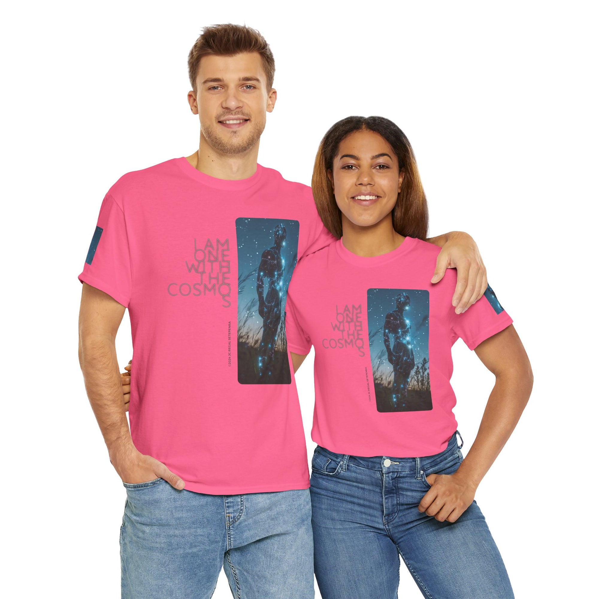 One With The Cosmos Unisex Heavy Cotton Tee