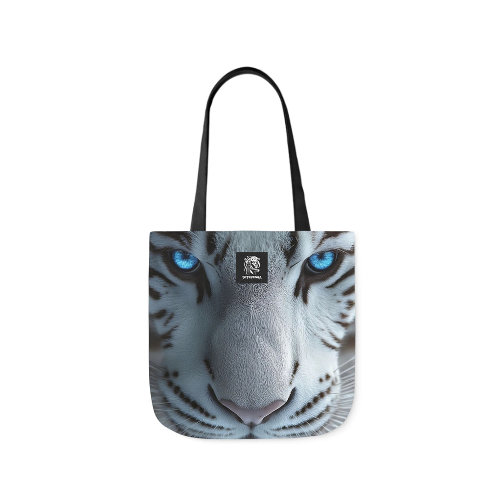 Primal Power Canvas Tote Bag, 5-Color Straps - White Tiger (2nd Edition) SETEPENRA Accessories.