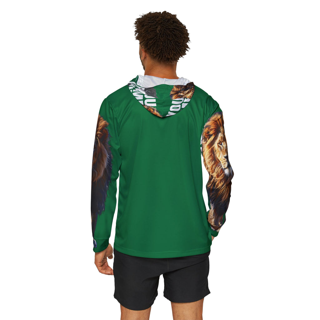 You Become What You Believe Men's Sports Warmup Hoodie (Dark Green) SETEPENRA All Over Prints.