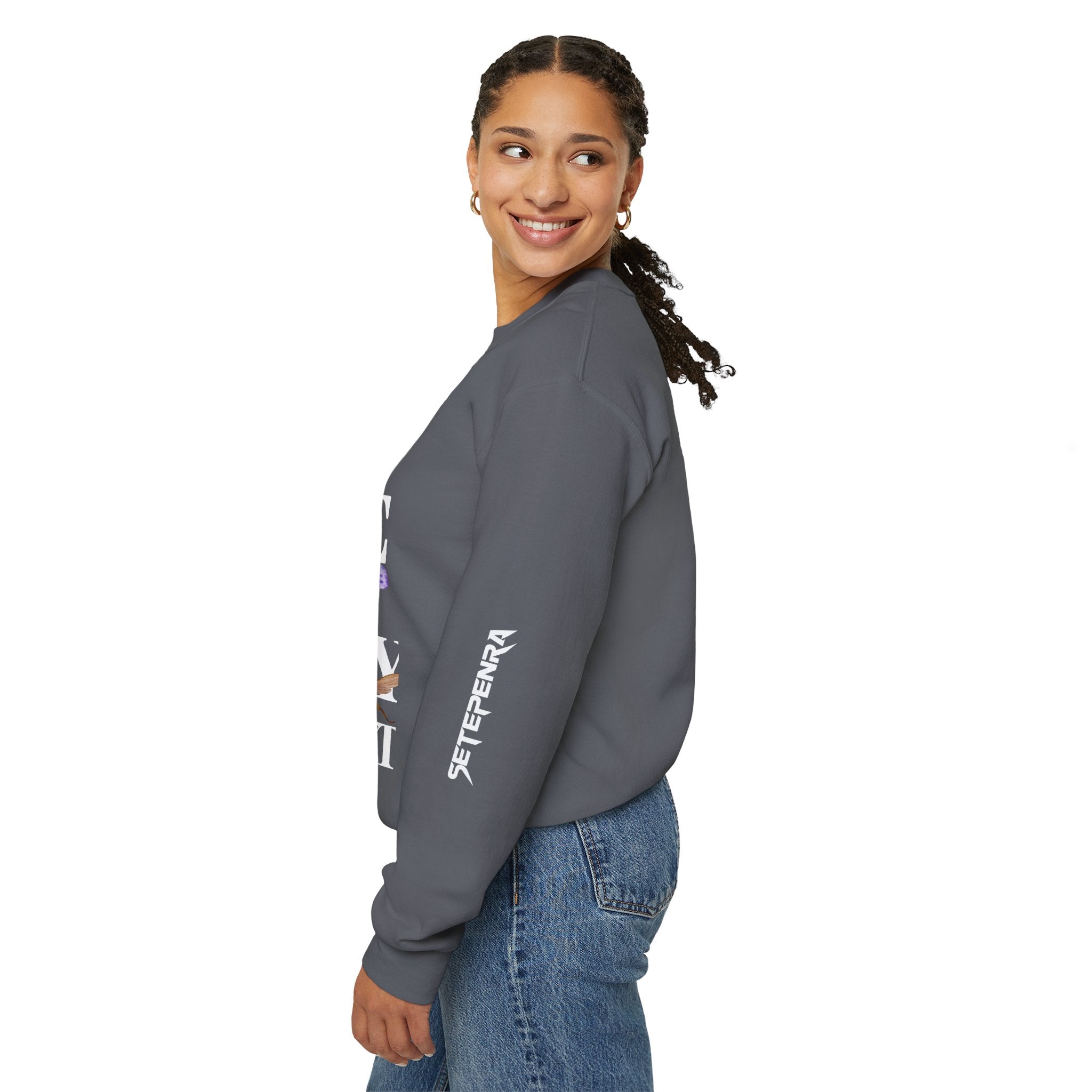 Channel It Unisex Heavy Blend™ Crewneck Sweatshirt (White Print)