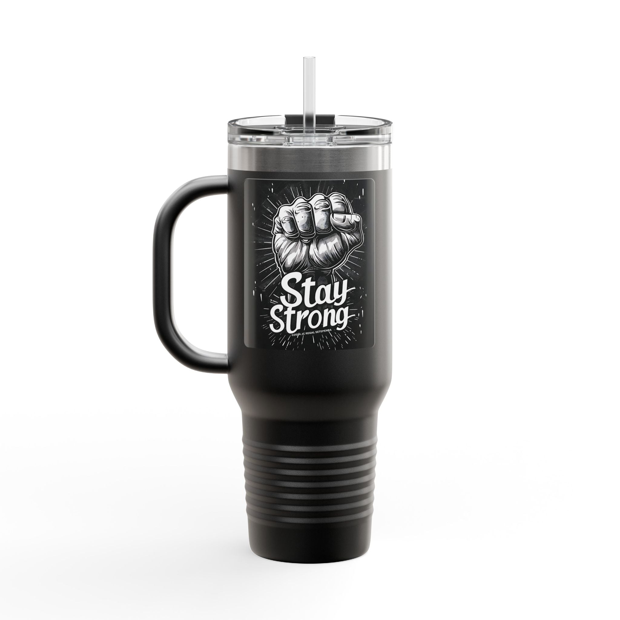 Stay Strong Insulated Travel Mug, 40oz