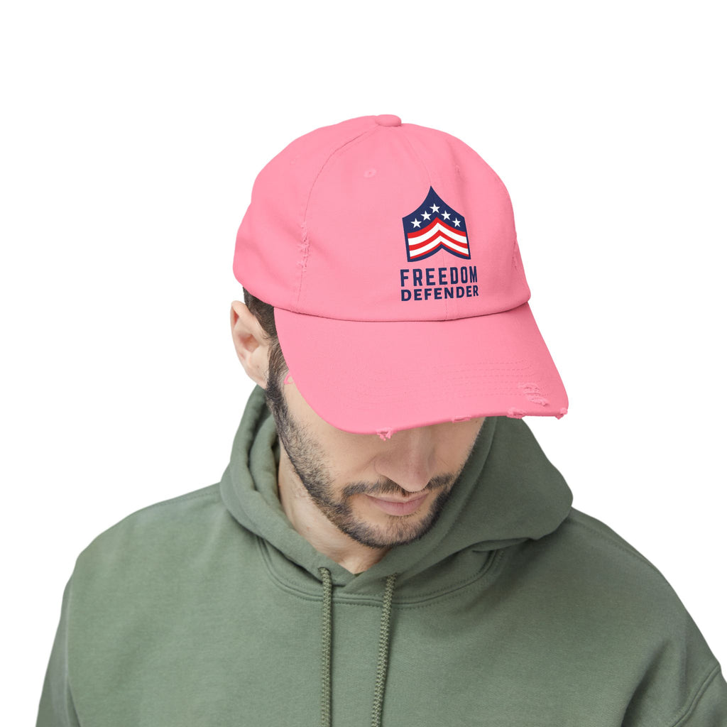 Freedom Defender Unisex Distressed Cap