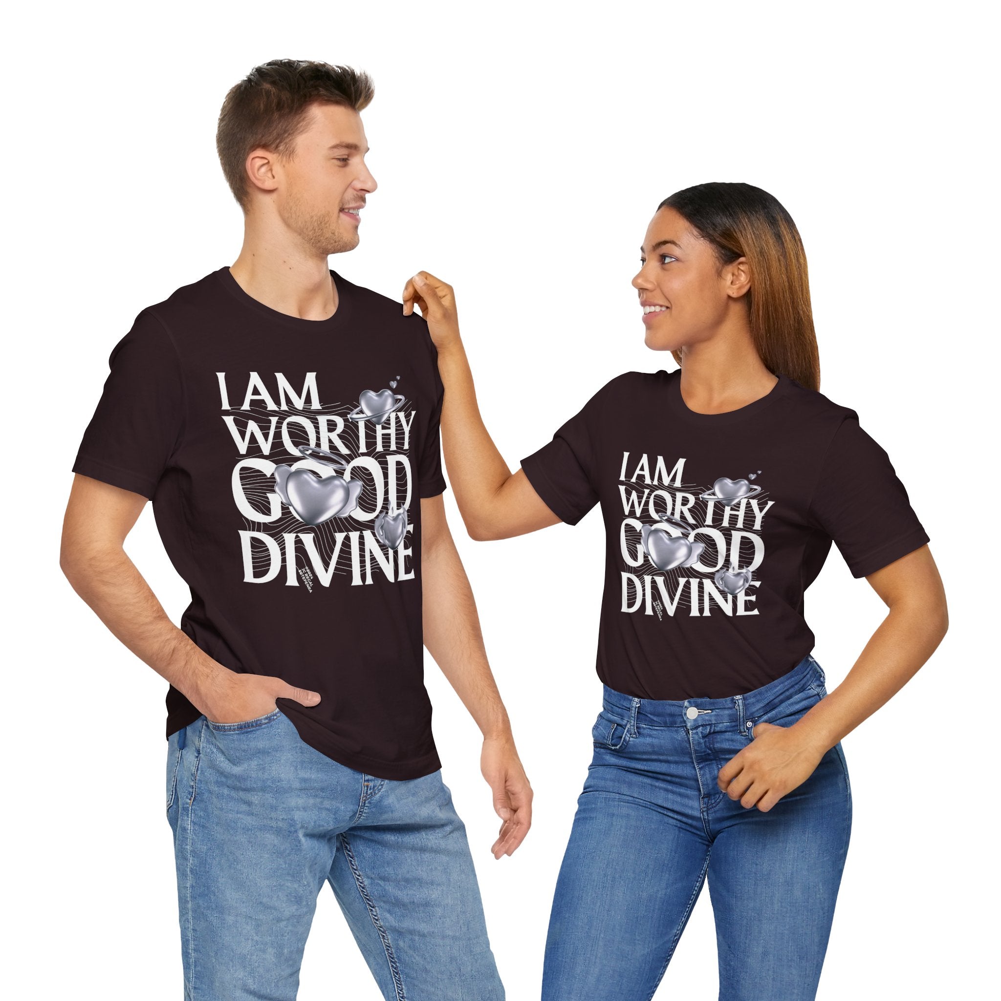 I AM WORTHY GOOD DIVINE Unisex Jersey Short Sleeve Tee
