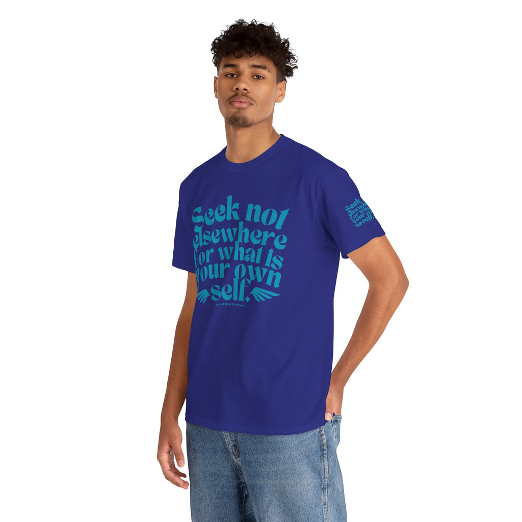 Seek Not Elsewhere (Aqua Edition) Unisex Heavy Cotton Tee