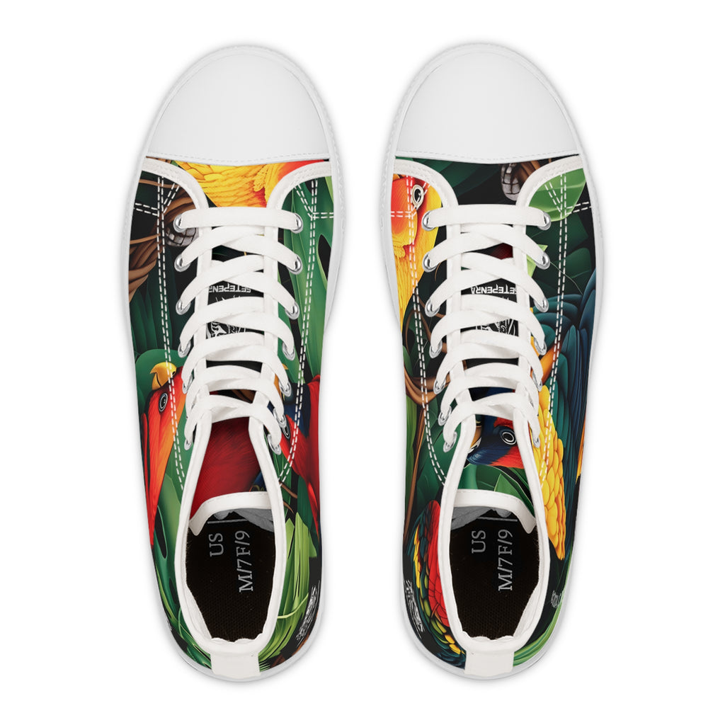 Tri-Parrot Women's High Top Sneakers SETEPENRA Shoes.
