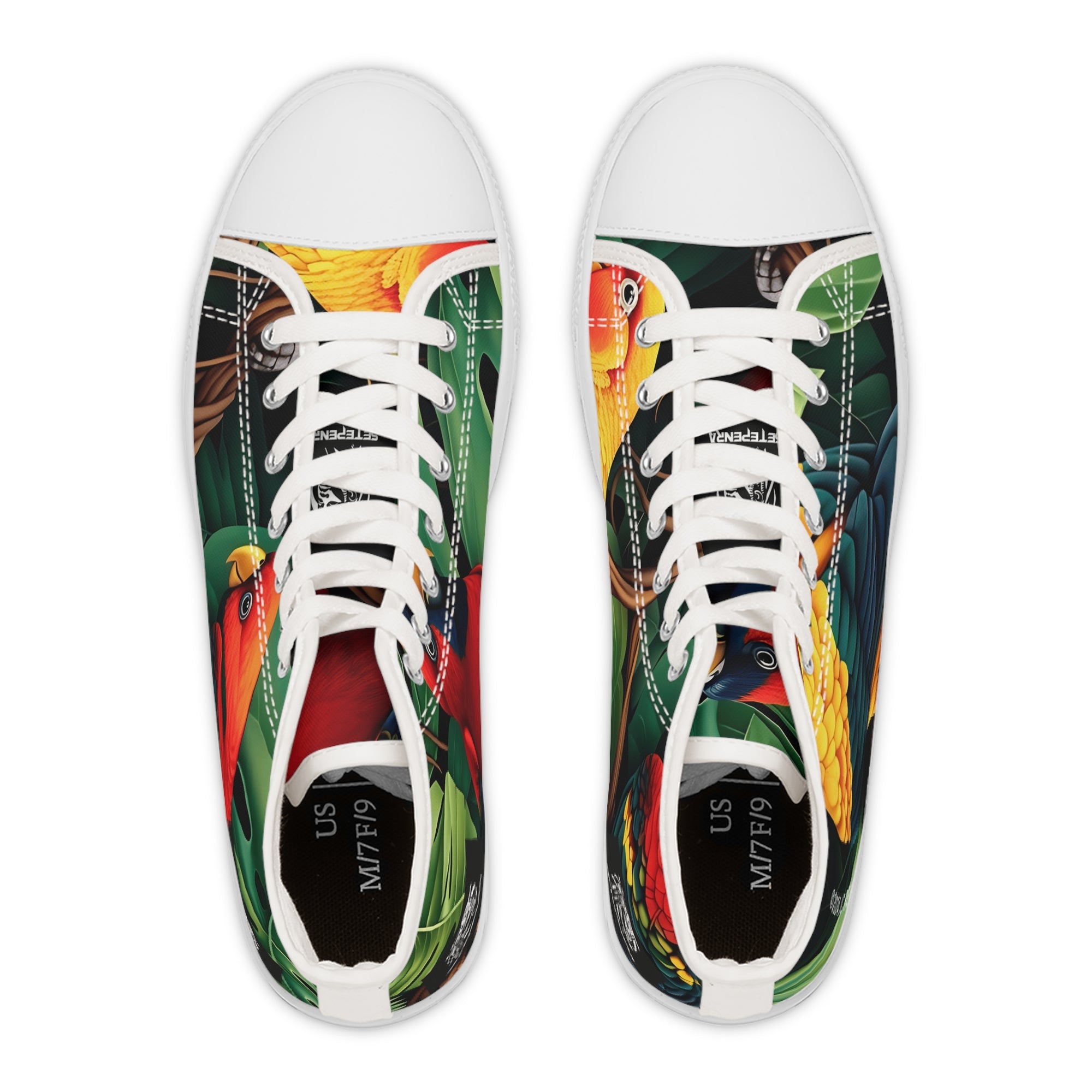 Tri-Parrot Women's High Top Sneakers SETEPENRA Shoes.