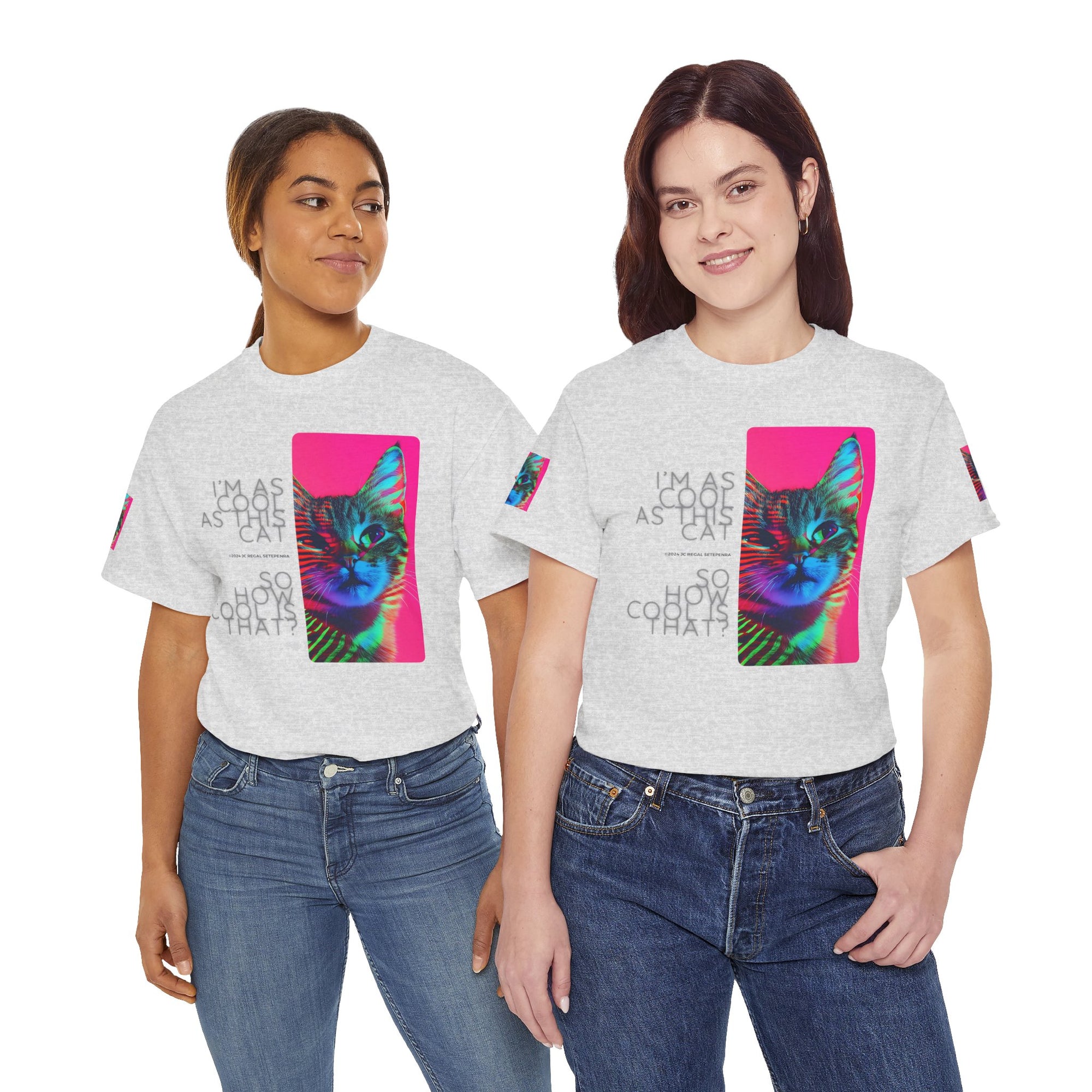 Cool Cat (Whiskers 2) Unisex Heavy Cotton Tee