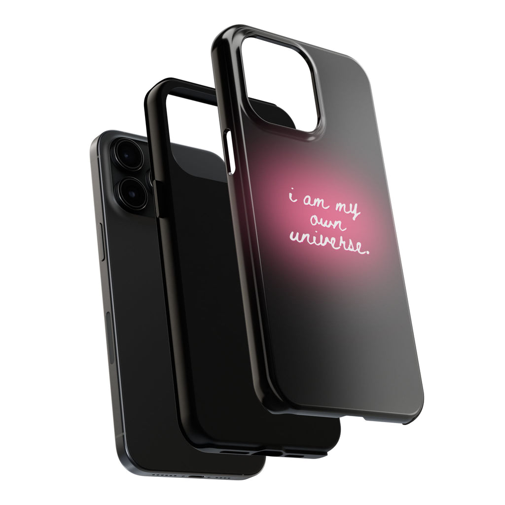 I Am My Own Universe — Pink Glow Protective Cover Tough Phone Case