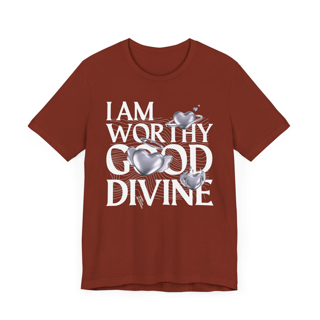 I AM WORTHY GOOD DIVINE Unisex Jersey Short Sleeve Tee SETEPENRA T-Shirt.
