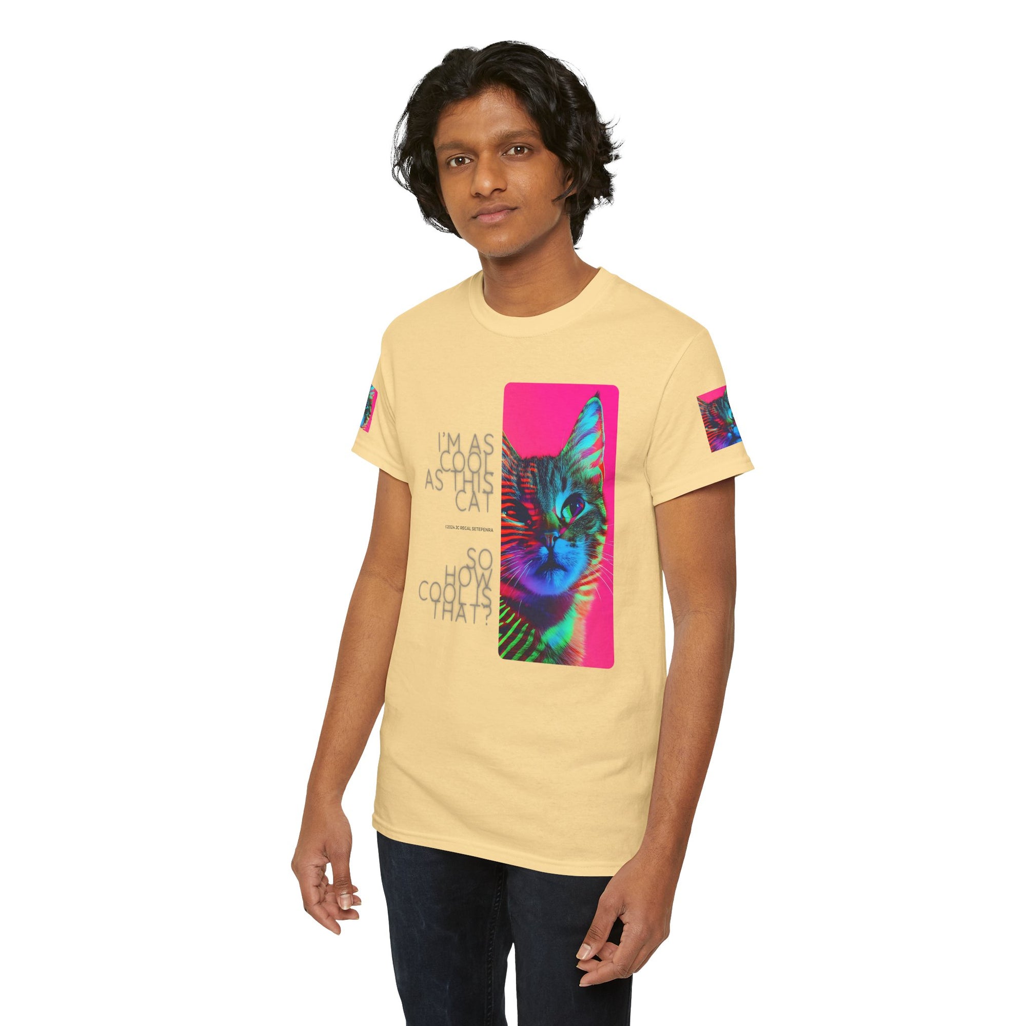 Cool Cat (Whiskers 2) Unisex Heavy Cotton Tee