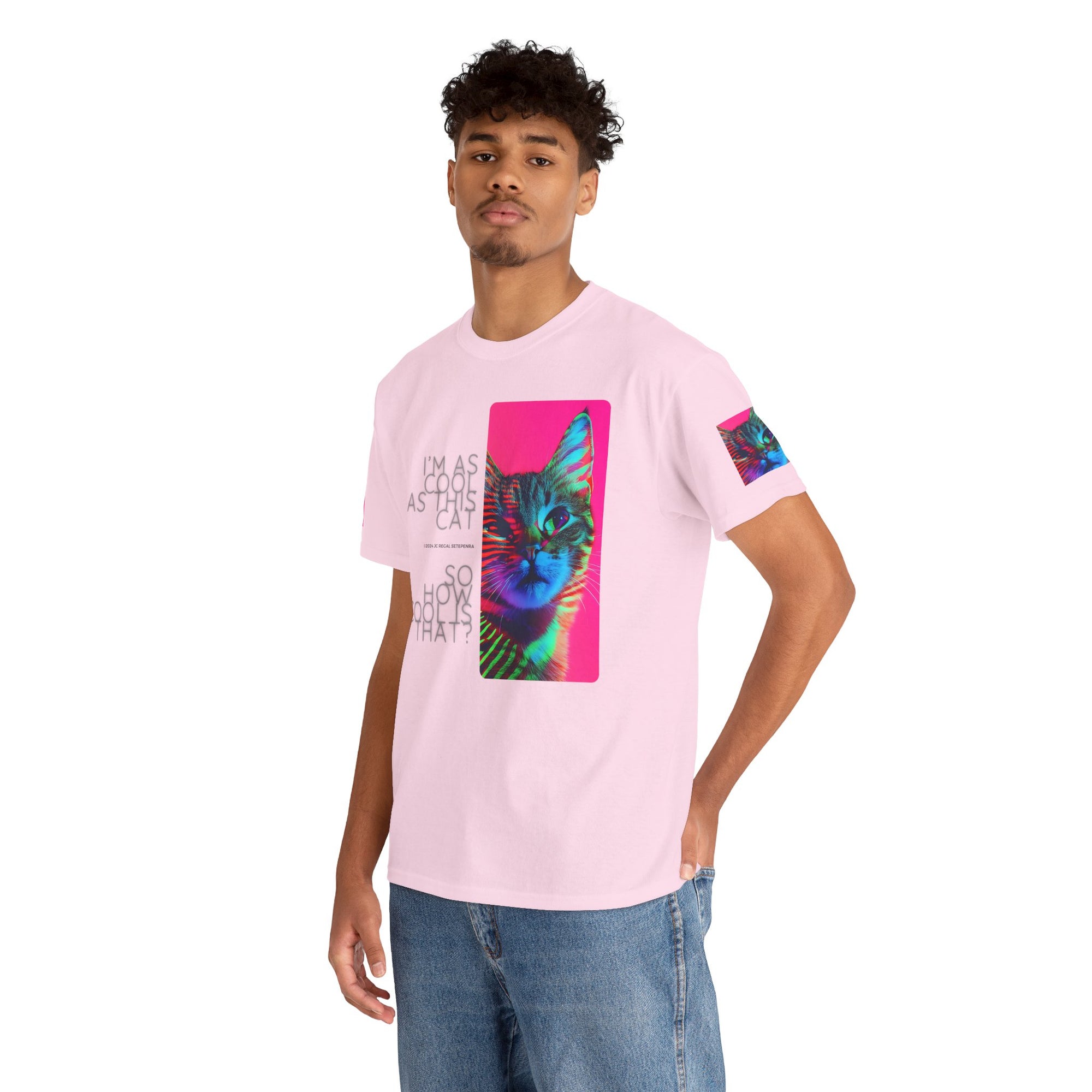 Cool Cat (Whiskers 2) Unisex Heavy Cotton Tee