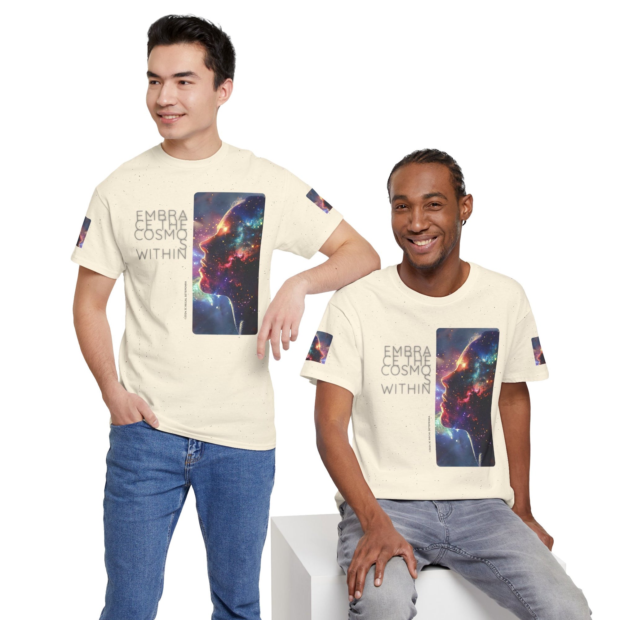 Embrace The Cosmos Within Unisex Heavy Cotton Tee
