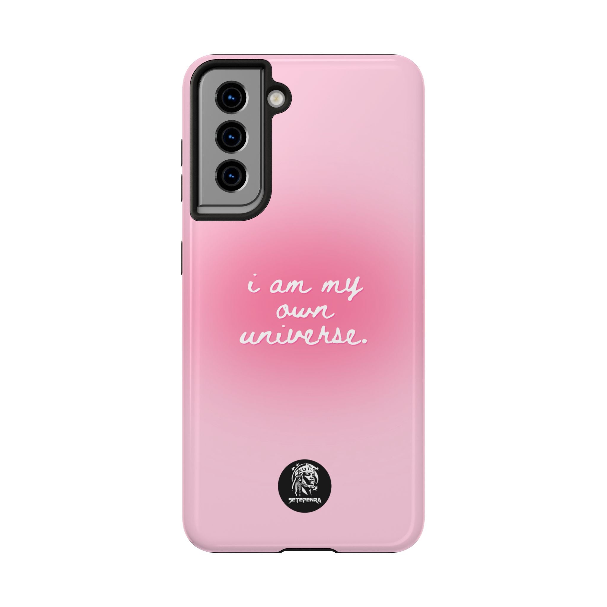 I Am My Own Universe Tough Phone Case (For iPhone, Galaxy & More) - Light Pink