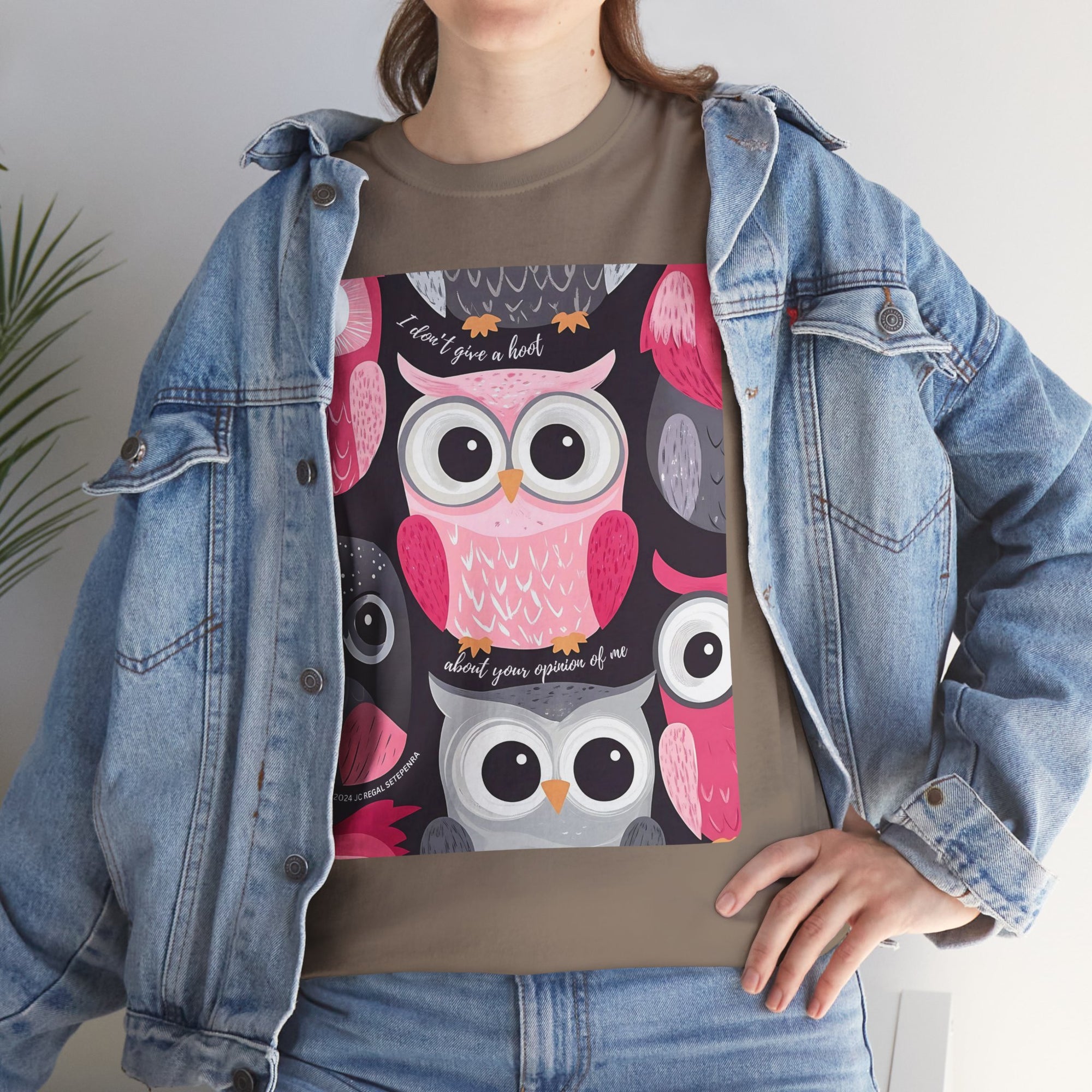 Don't Give A Hoot Unisex Heavy Cotton Tee
