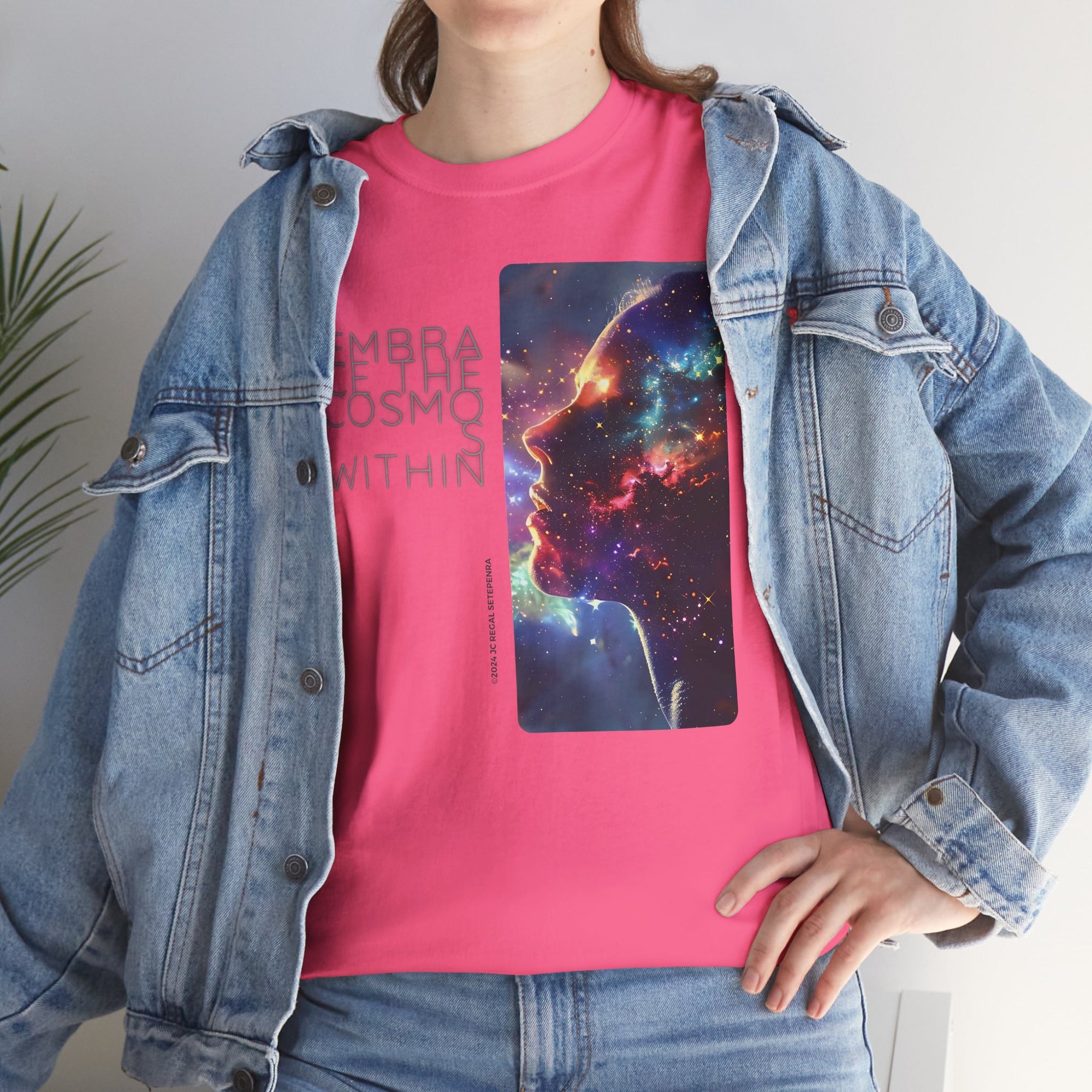 Embrace The Cosmos Within Unisex Heavy Cotton Tee