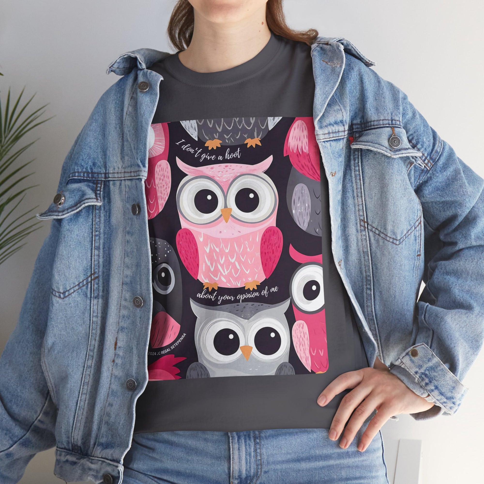 Don't Give A Hoot Unisex Heavy Cotton Tee