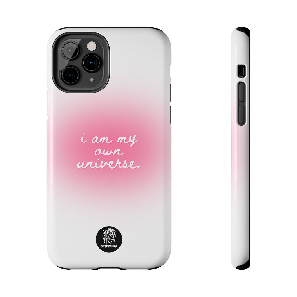 I Am My Own Universe Tough Phone Case (For iPhone, Galaxy & More) - White SETEPENRA Phone Case.