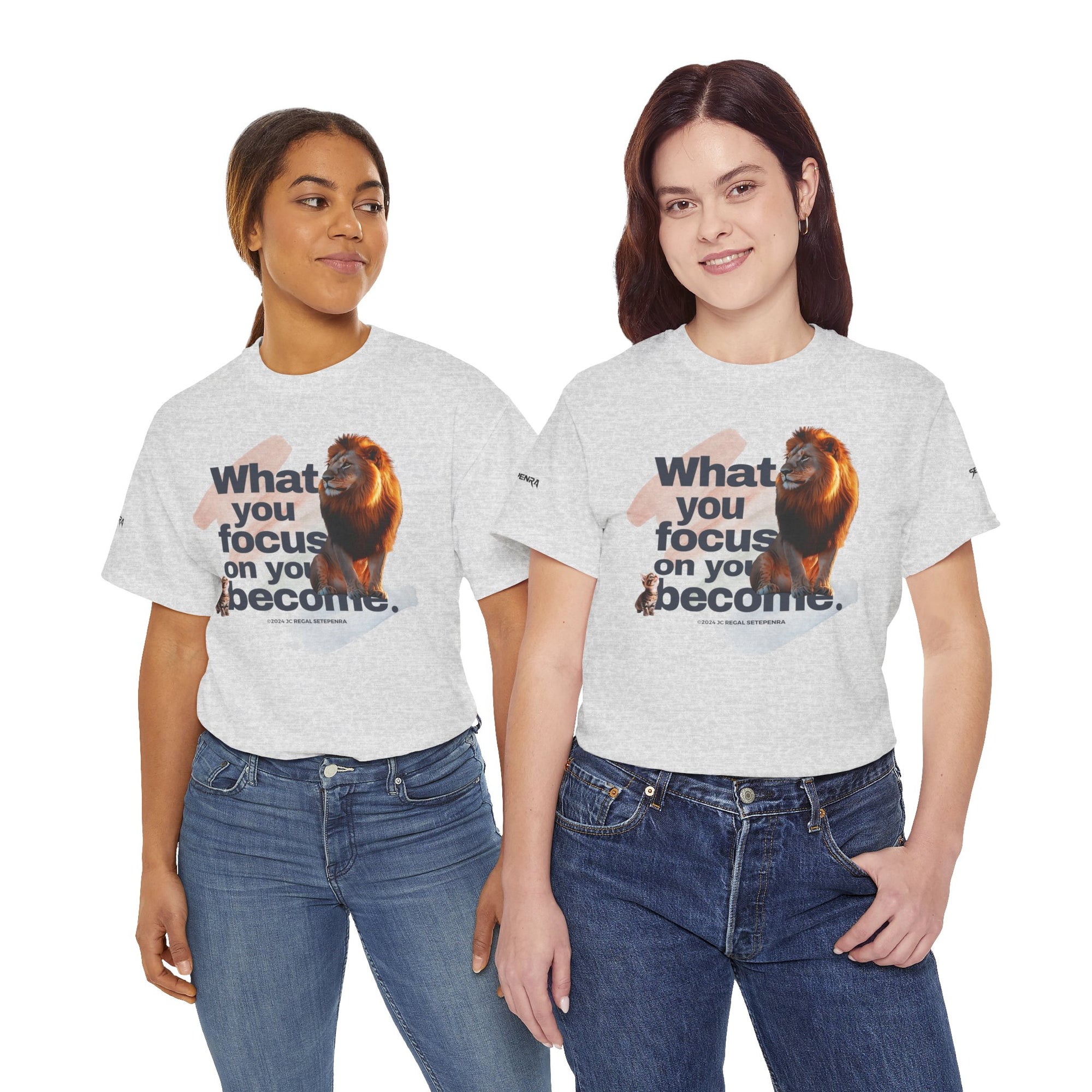 What You Focus On You Become Unisex Heavy Cotton Tee