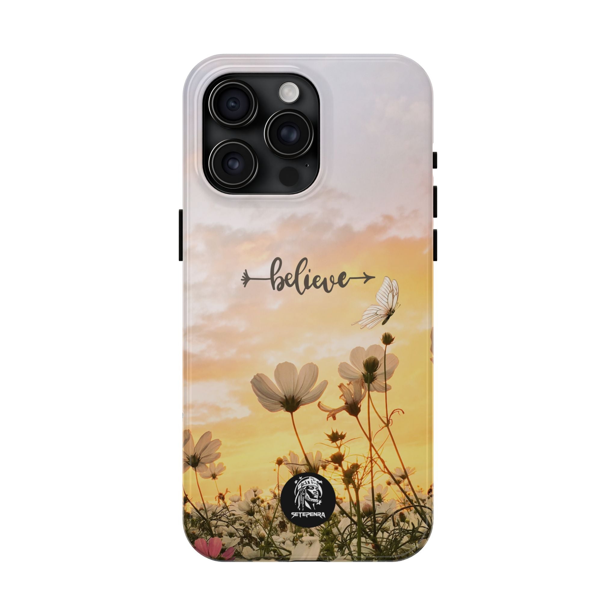 Believe Tough Phone Case (For iPhone, Galaxy & More) - Aesthetic Flower