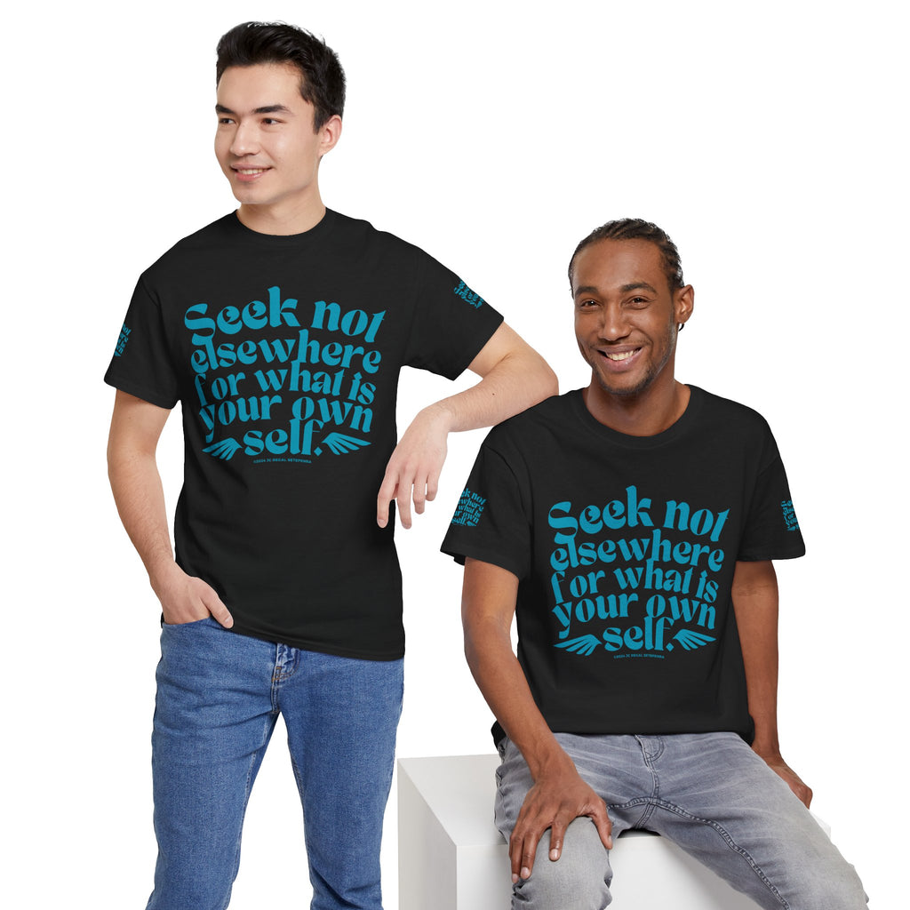 Seek Not Elsewhere (Aqua Edition) Unisex Heavy Cotton Tee