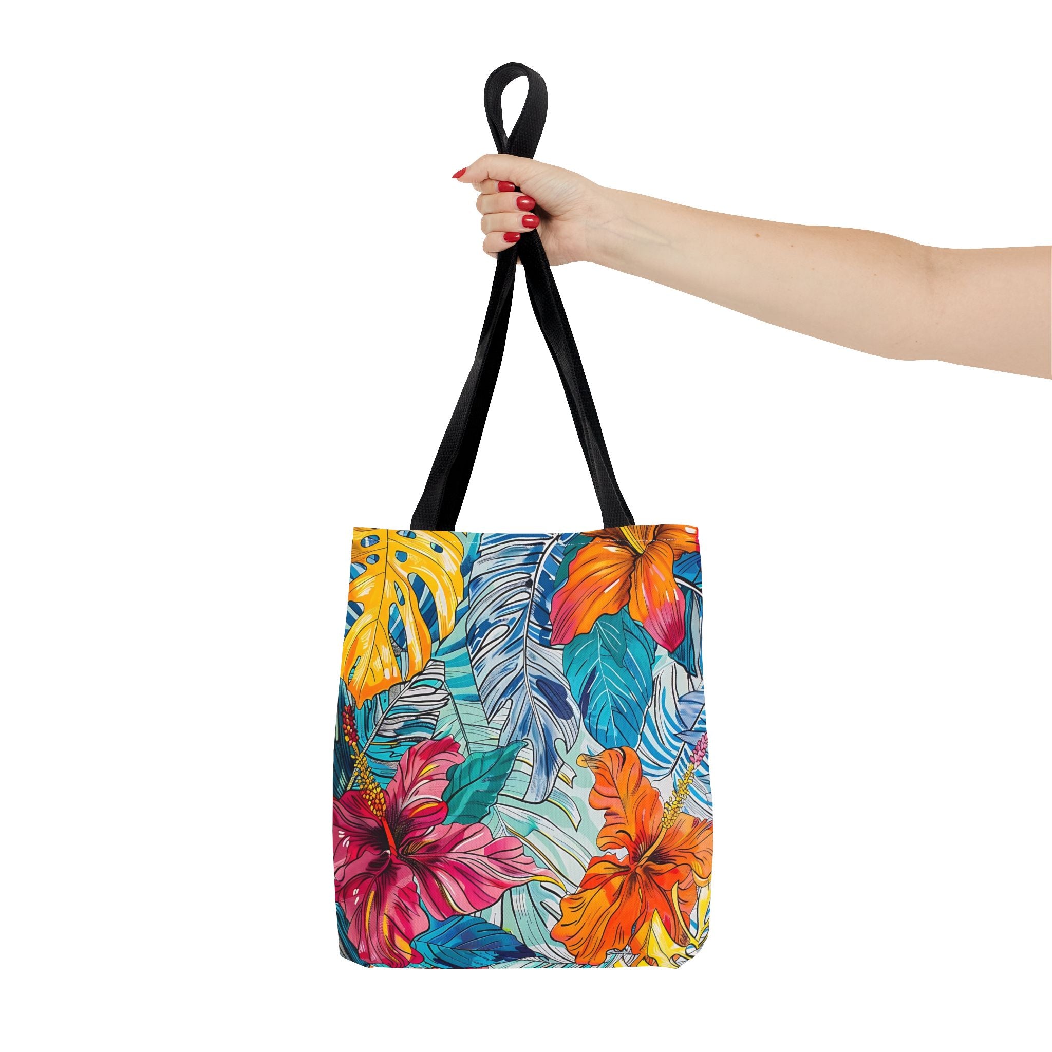 Monstera Hibiscus Tote Bag