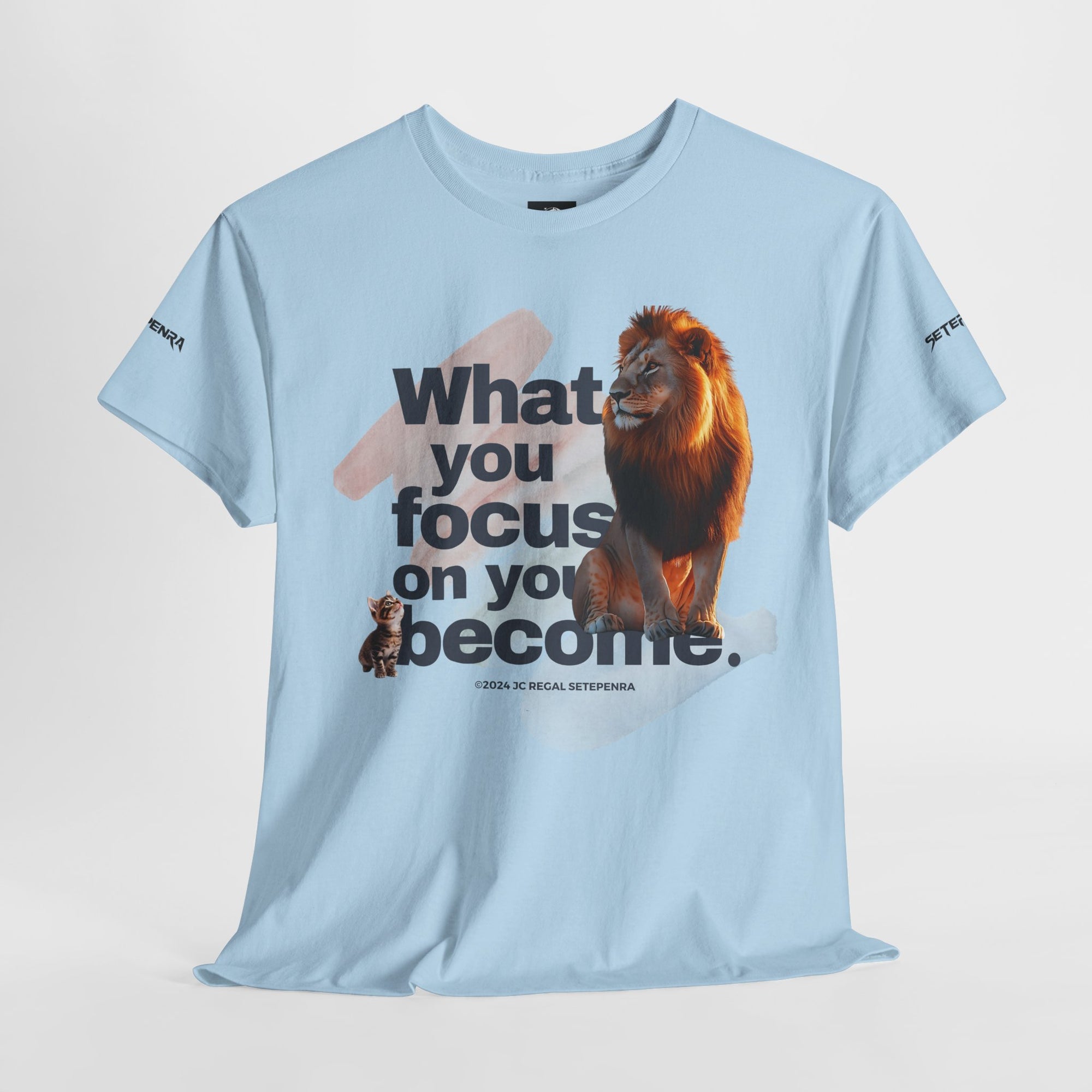 What You Focus On You Become Unisex Heavy Cotton Tee