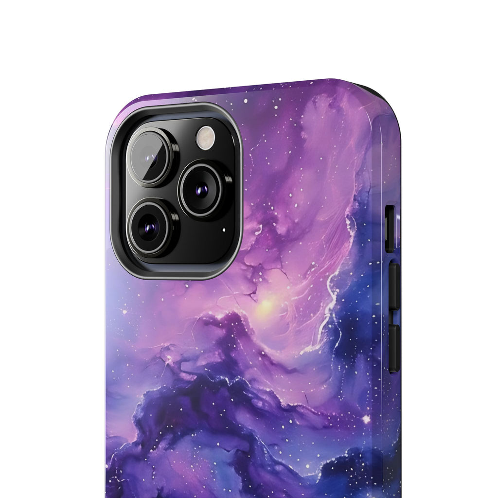 Purple Cosmos Tough Phone Case (For iPhone, Galaxy & More)