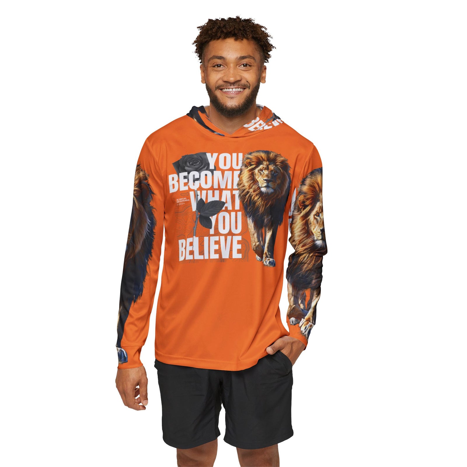 You Become What You Believe Men's Sports Warmup Hoodie (Crusta) SETEPENRA All Over Prints.