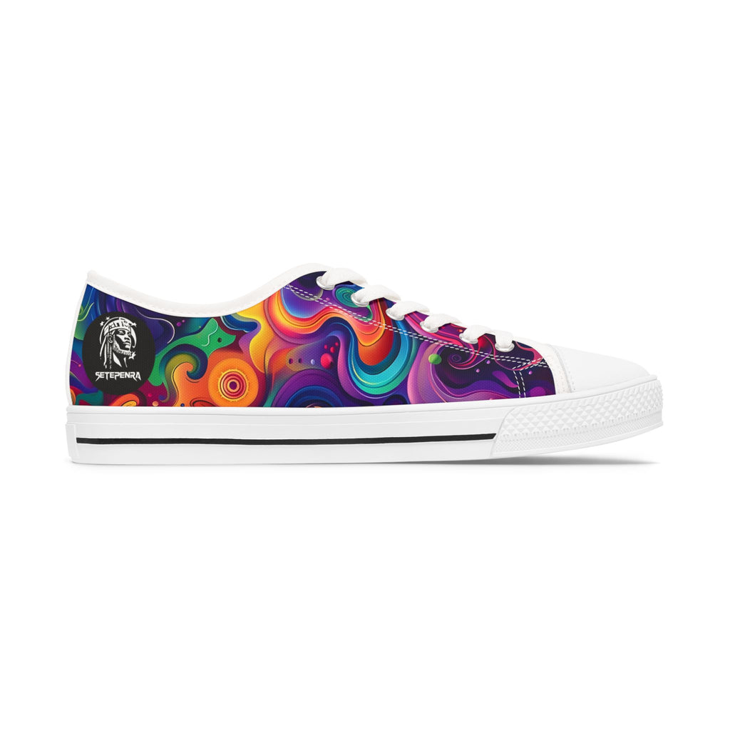 Psychedelic Women's Low Top Sneakers SETEPENRA Shoes.