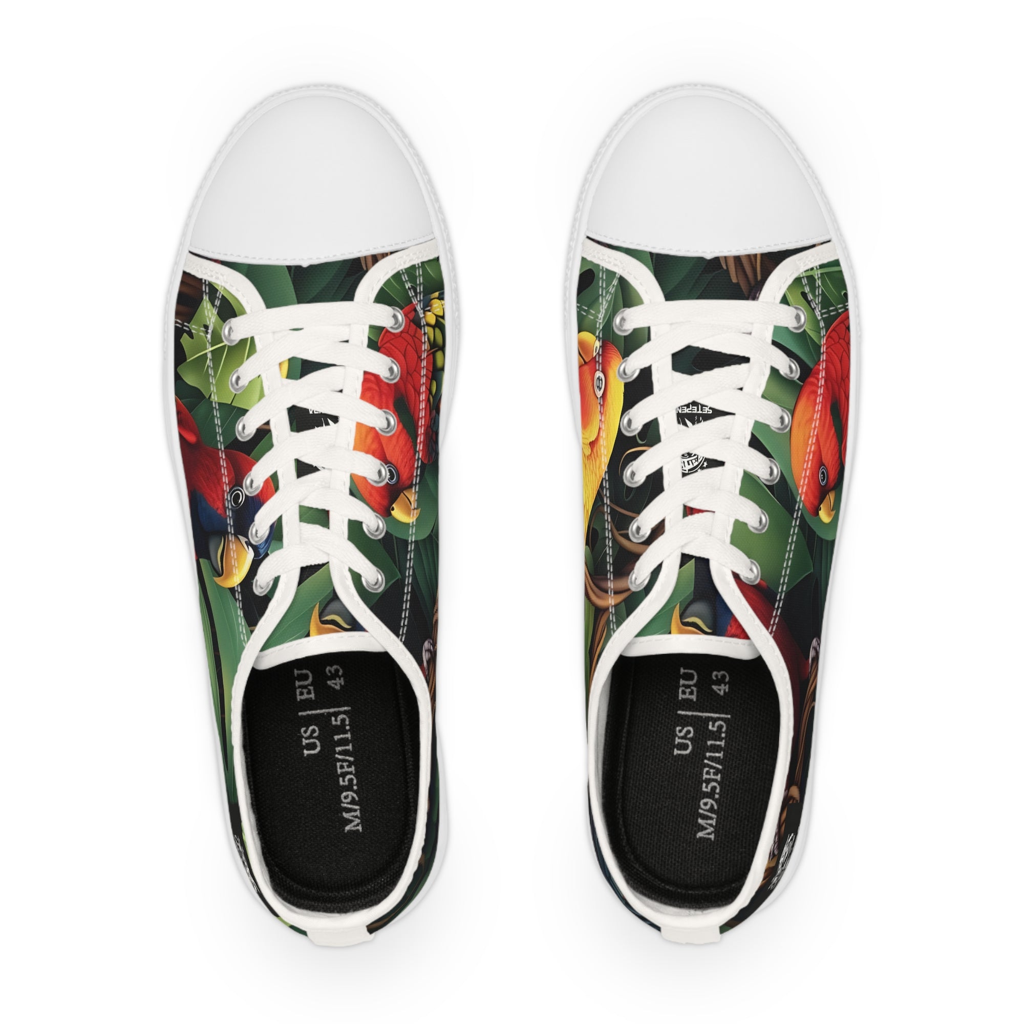 Tri-Parrot Men's Low Top Sneakers SETEPENRA Shoes.