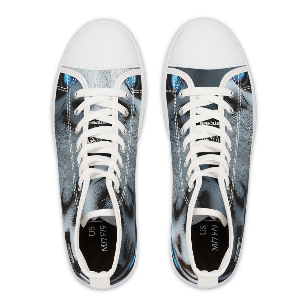 Primal Power Women's High Top Sneakers - White Tiger (2nd Edition) SETEPENRA Shoes.