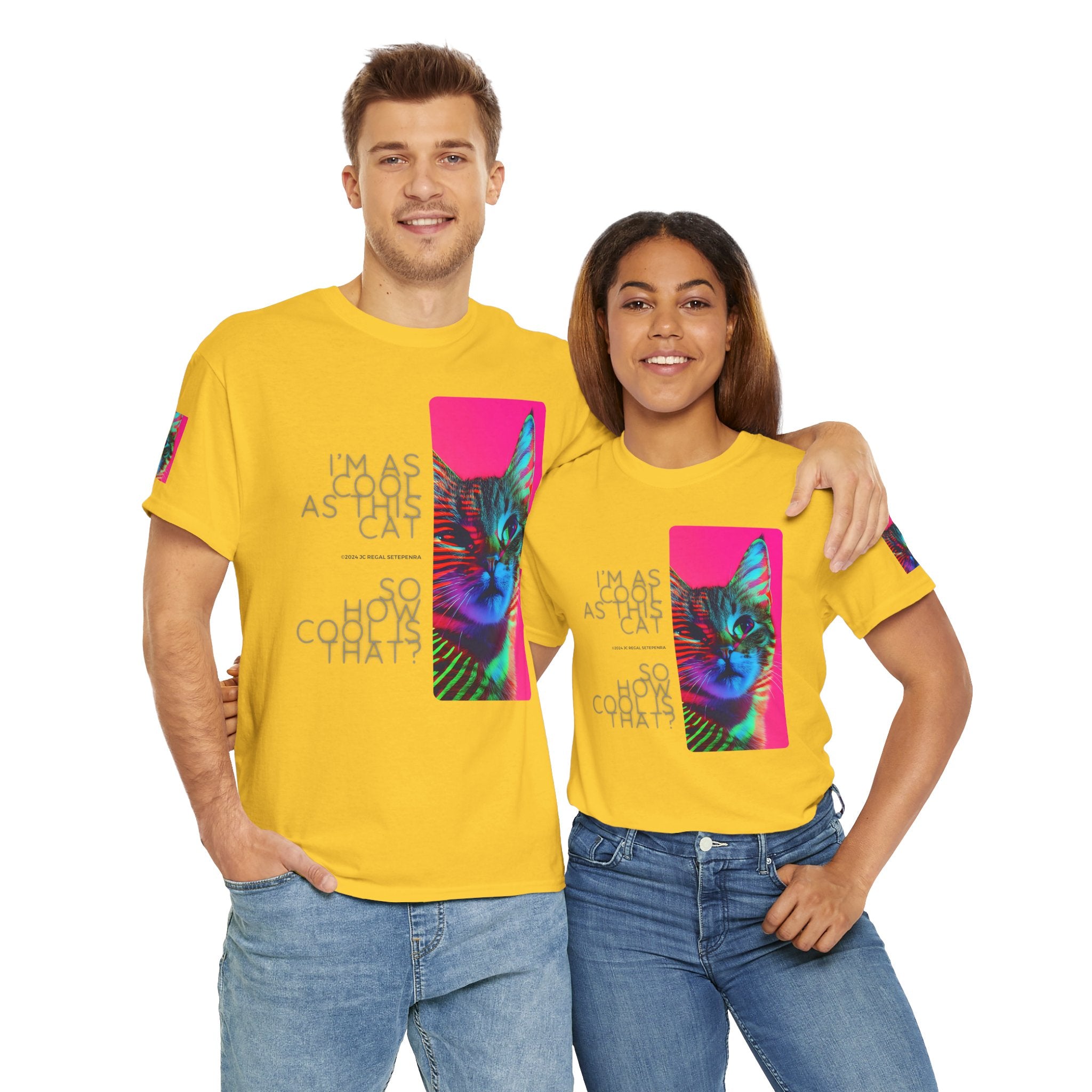 Cool Cat (Whiskers 2) Unisex Heavy Cotton Tee