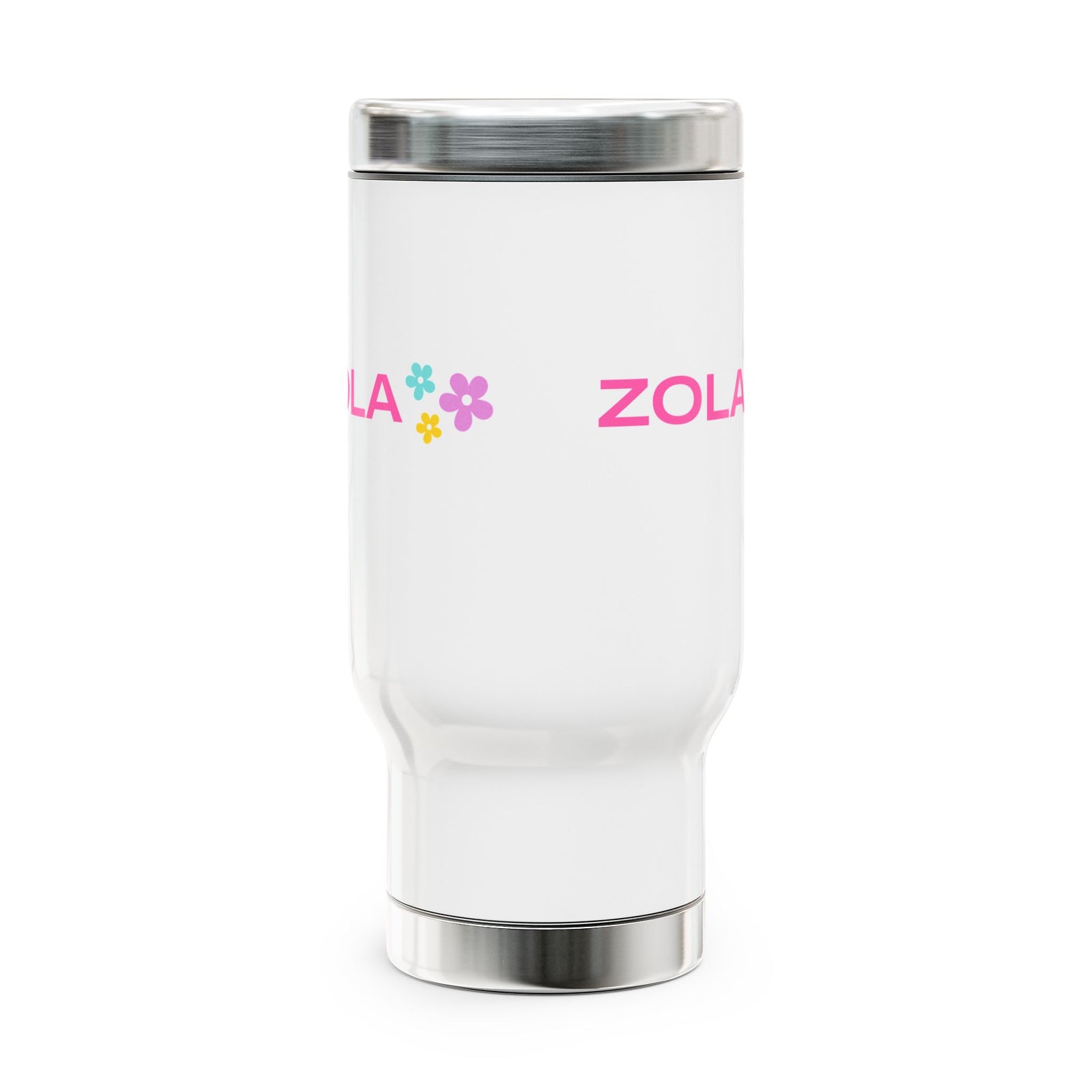 Zola Stainless Steel Travel Mug With Handle, 14oz