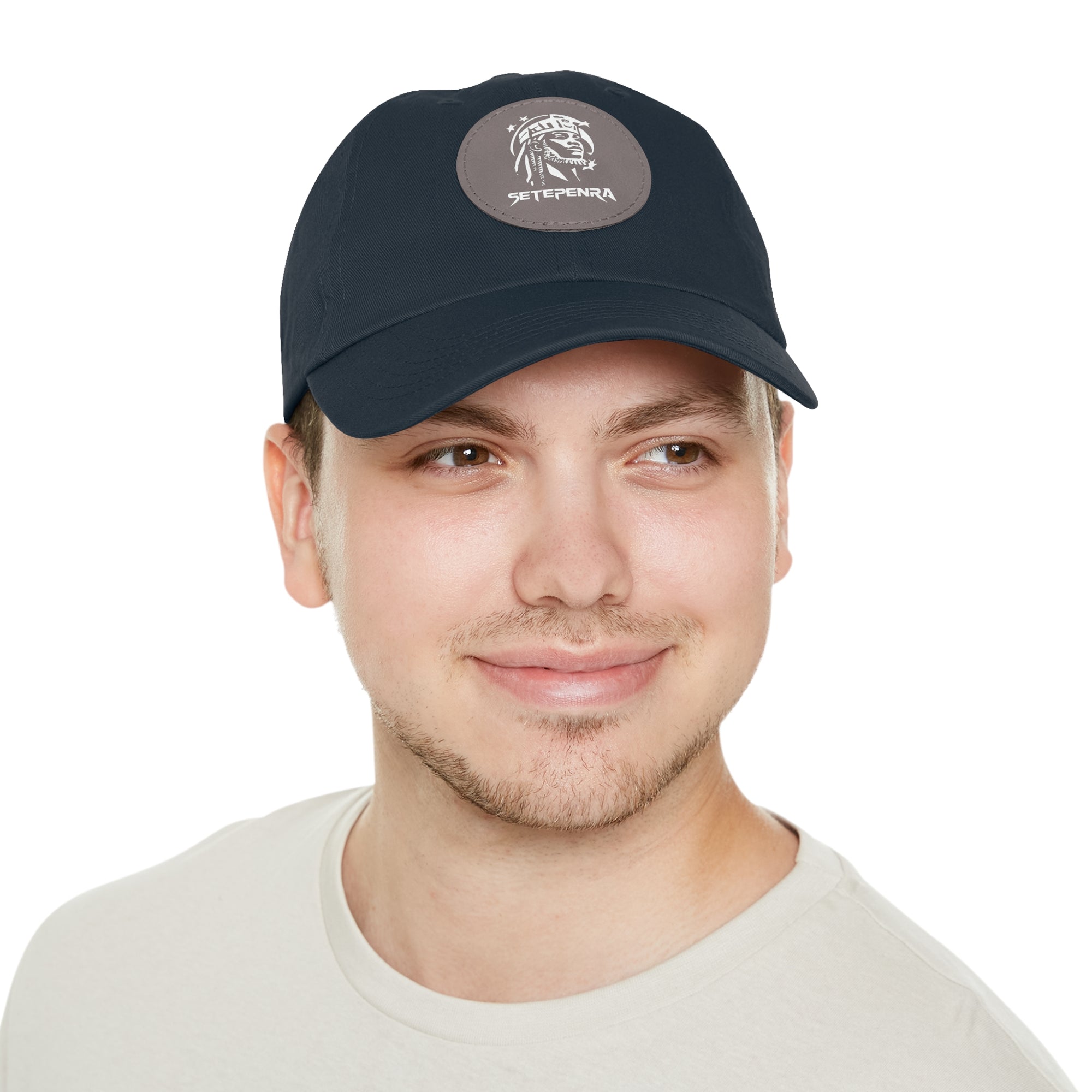 SETEPENRA Dad Hat with Leather Patch (Round)