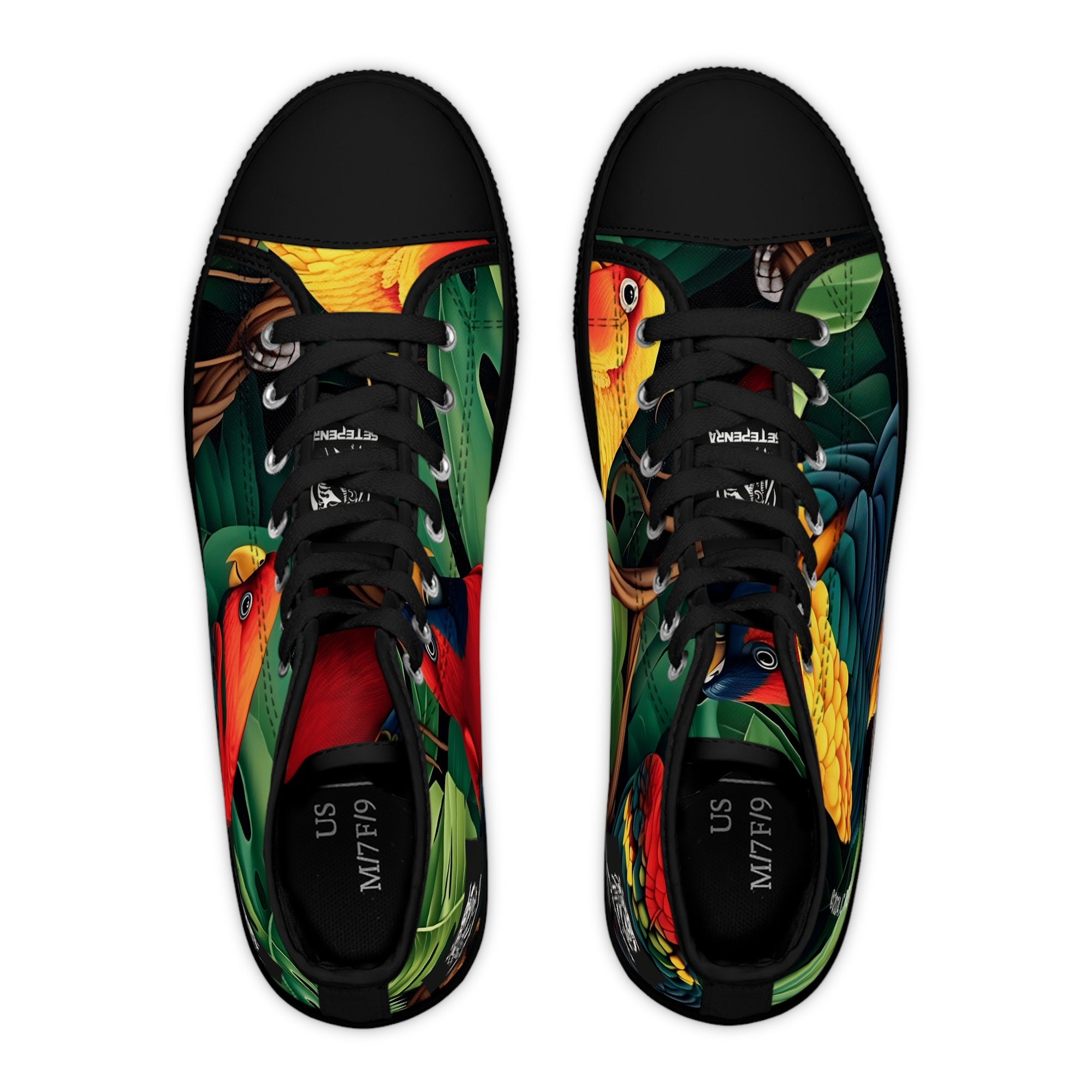 Tri-Parrot Women's High Top Sneakers SETEPENRA Shoes.