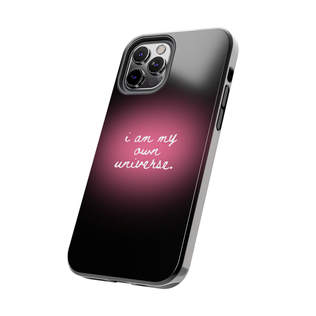 I Am My Own Universe — Pink Glow Protective Cover Tough Phone Case
