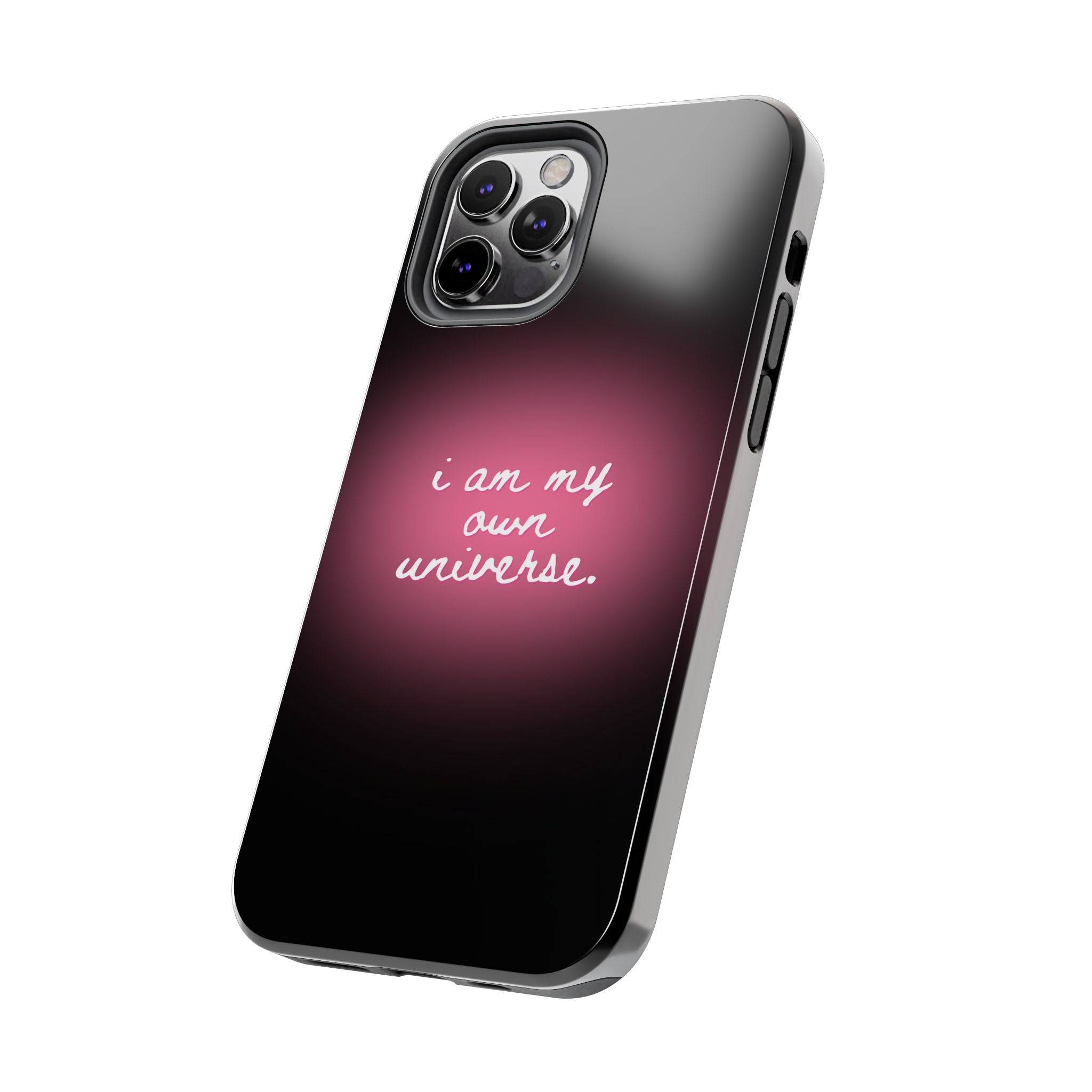 I Am My Own Universe — Pink Glow Protective Cover Tough Phone Case