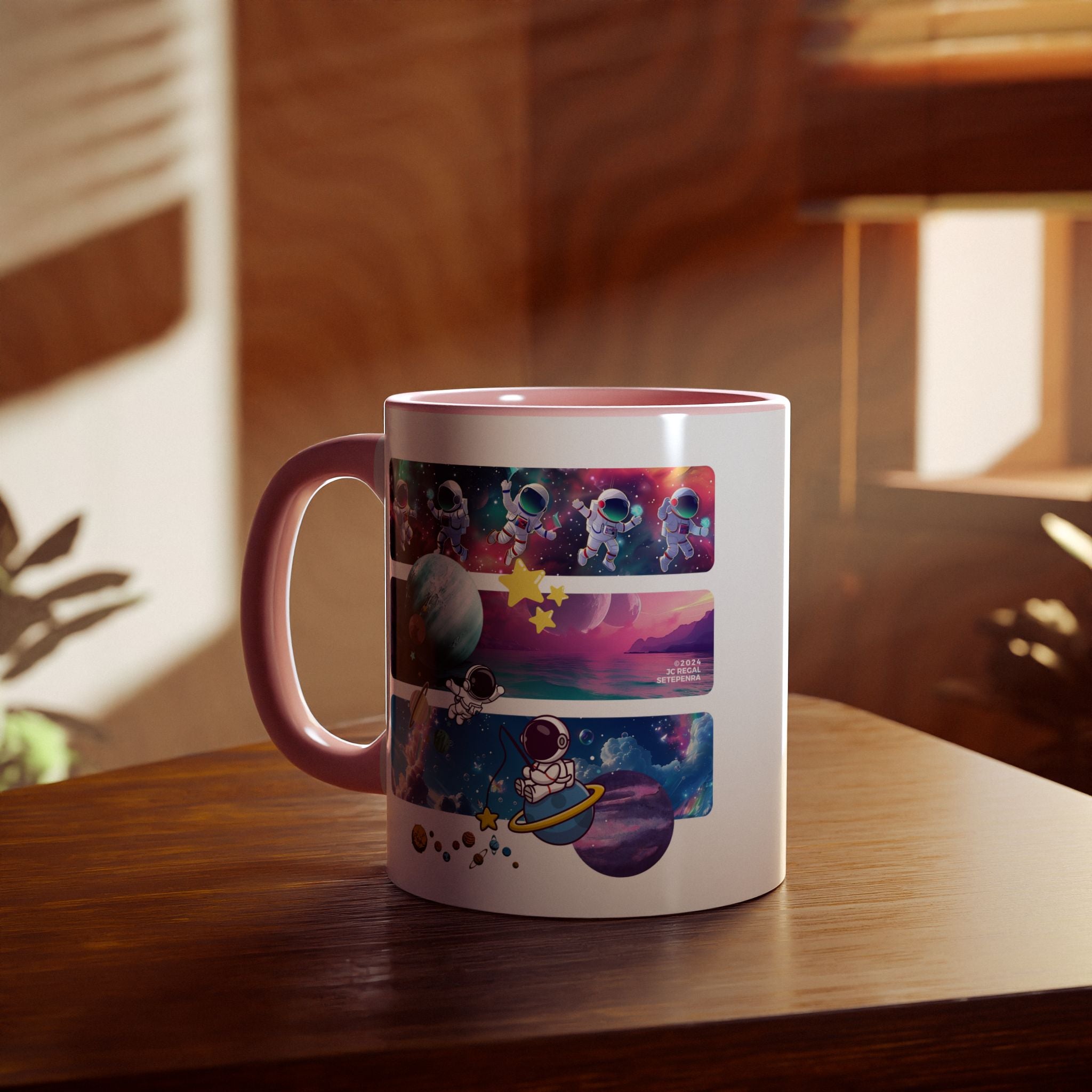 Astro Cosmo Accent Mug, 11oz (Various Colors)