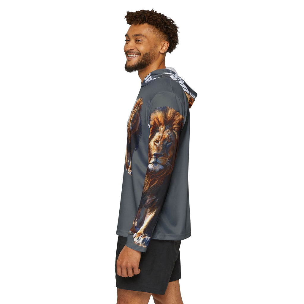 You Become What You Believe Men's Sports Warmup Hoodie (Dark Grey) SETEPENRA All Over Prints.